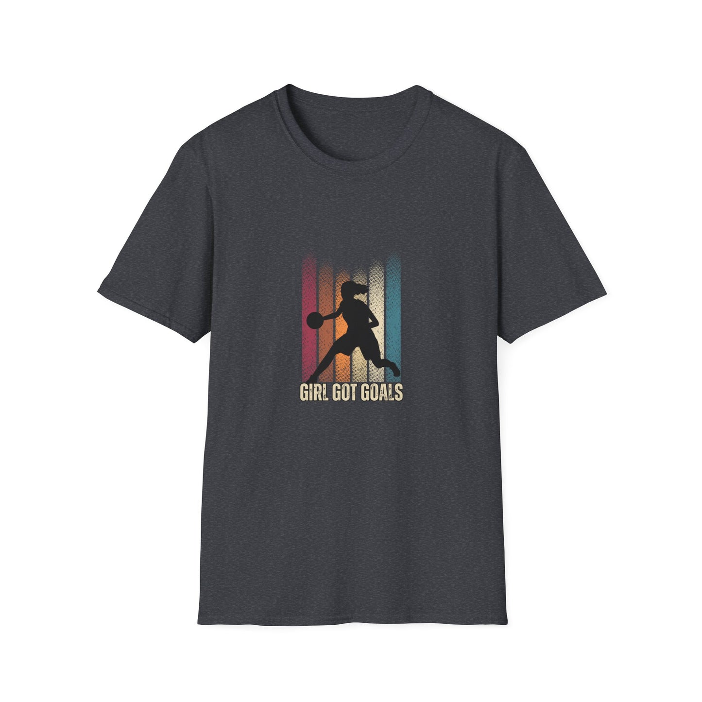 Girl Got Goals Unisex Softstyle T-Shirt – Empowering Basketball Tee