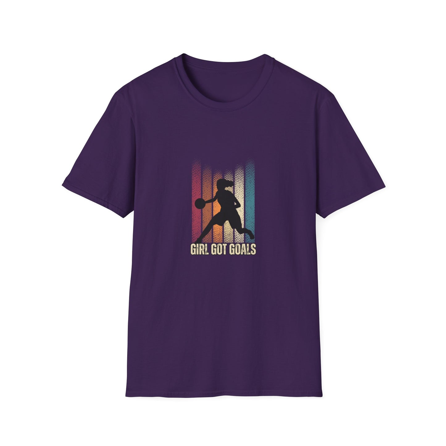 Girl Got Goals Unisex Softstyle T-Shirt – Empowering Basketball Tee