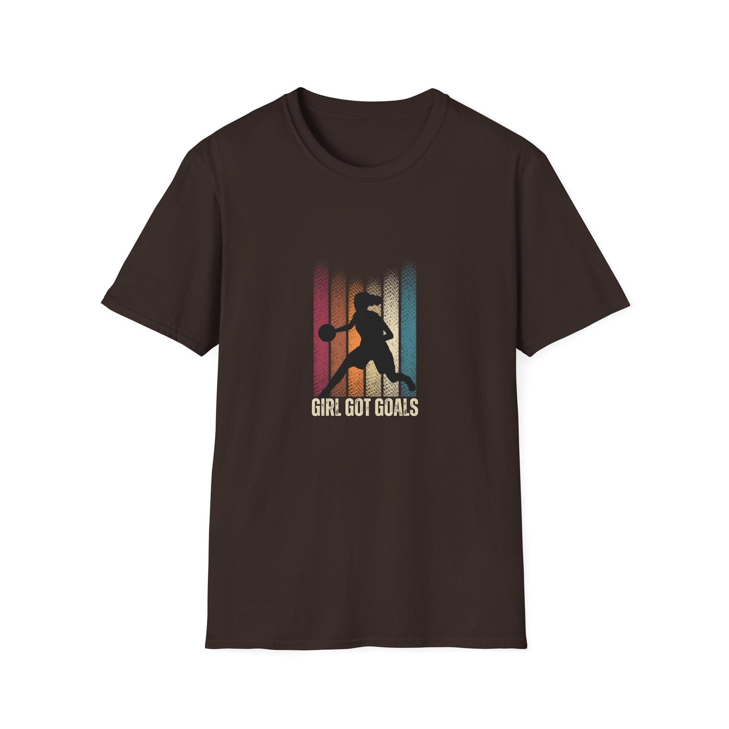 Girl Got Goals Unisex Softstyle T-Shirt – Empowering Basketball Tee