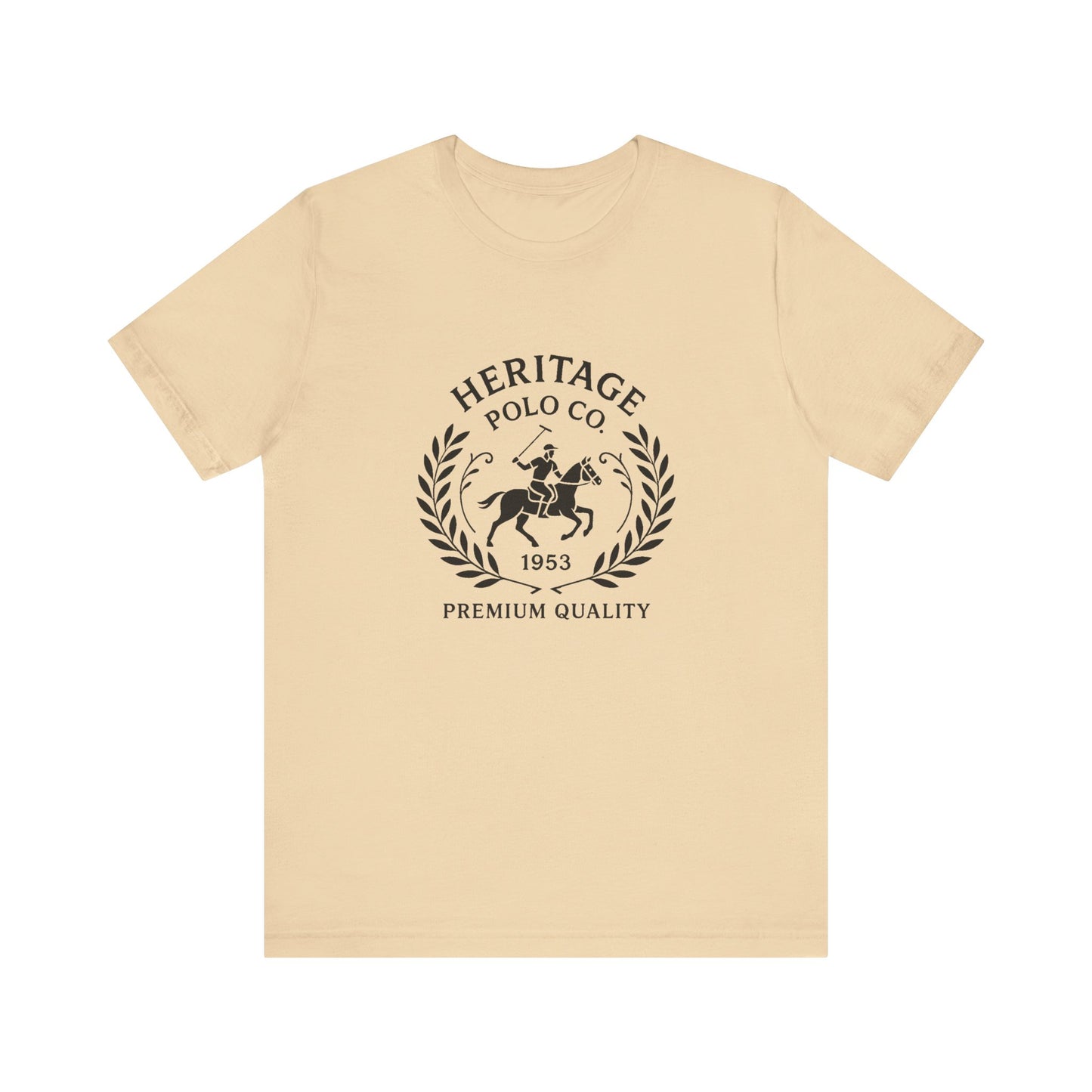 Heritage Polo Co. Unisex Jersey Tee - Premium Quality Casual Shirt