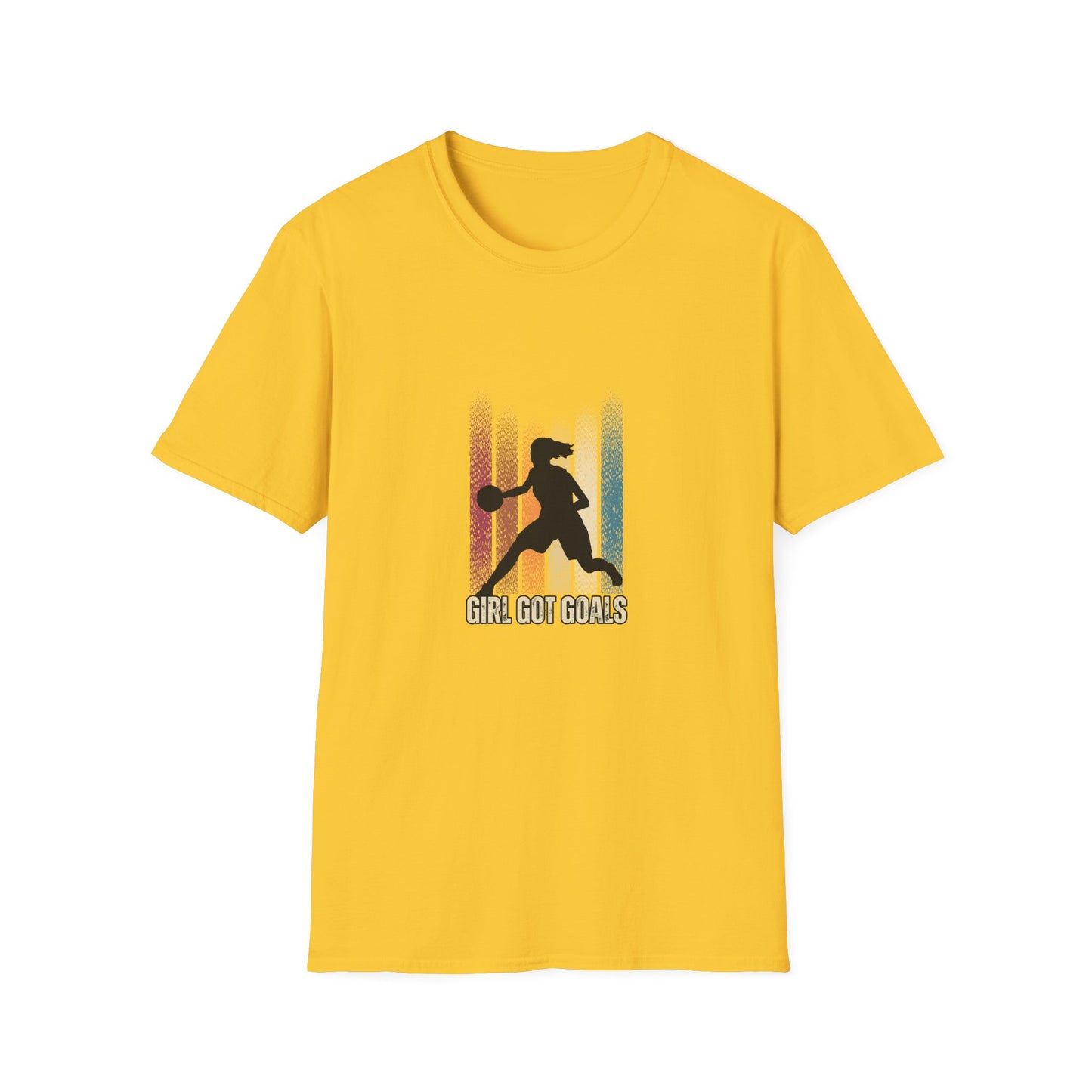 Girl Got Goals Unisex Softstyle T-Shirt – Empowering Basketball Tee
