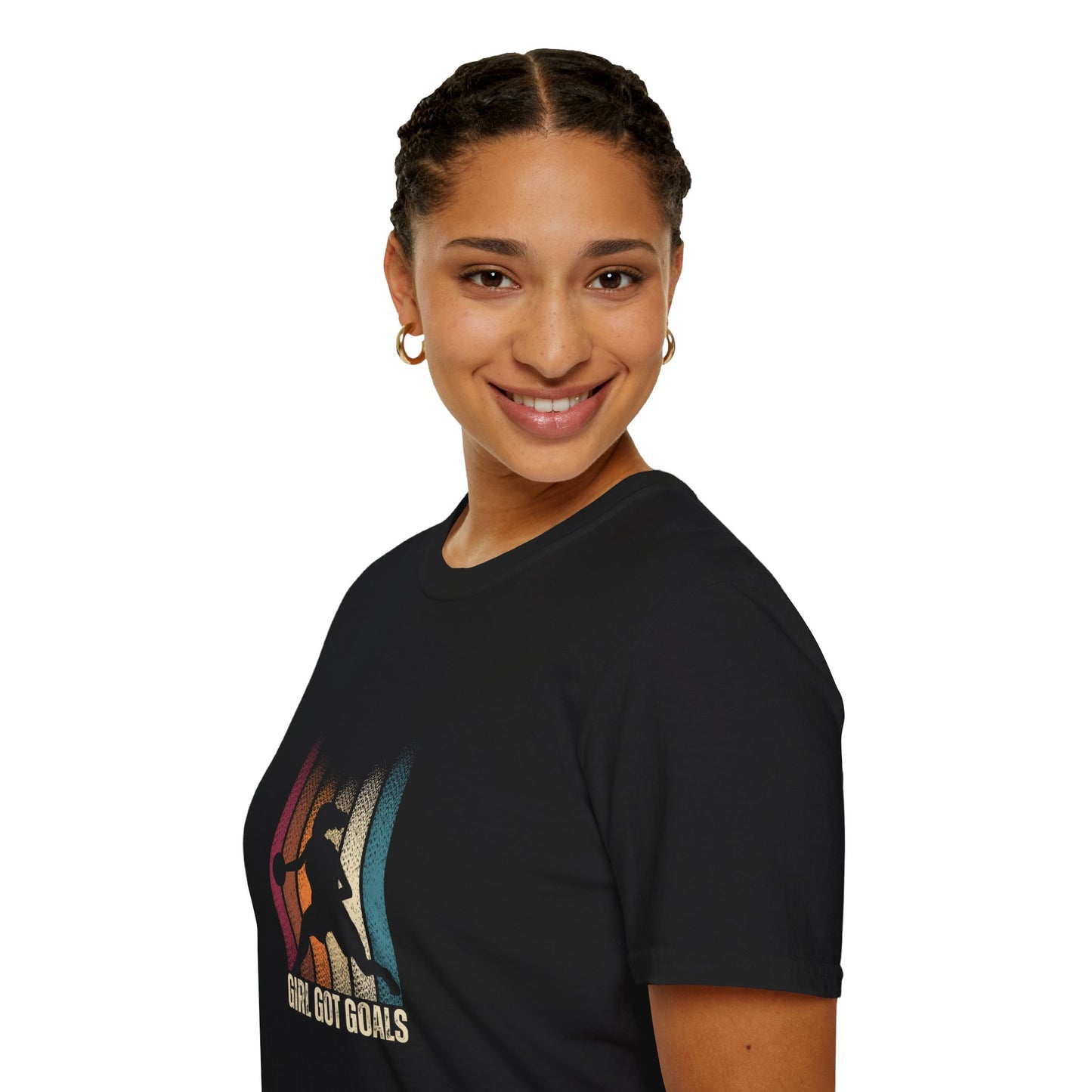 Girl Got Goals Unisex Softstyle T-Shirt – Empowering Basketball Tee