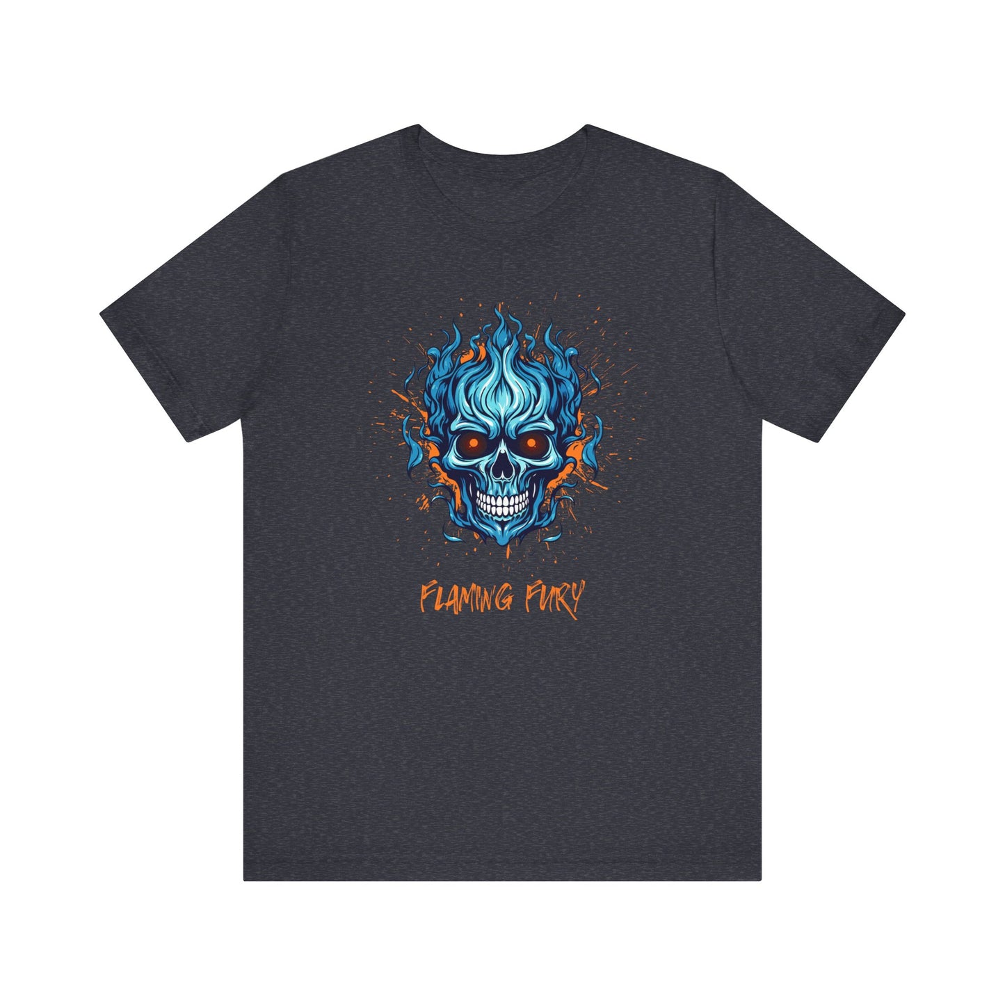 Flaming Fury Graphic Tee - Unisex Jersey Short Sleeve Shirt