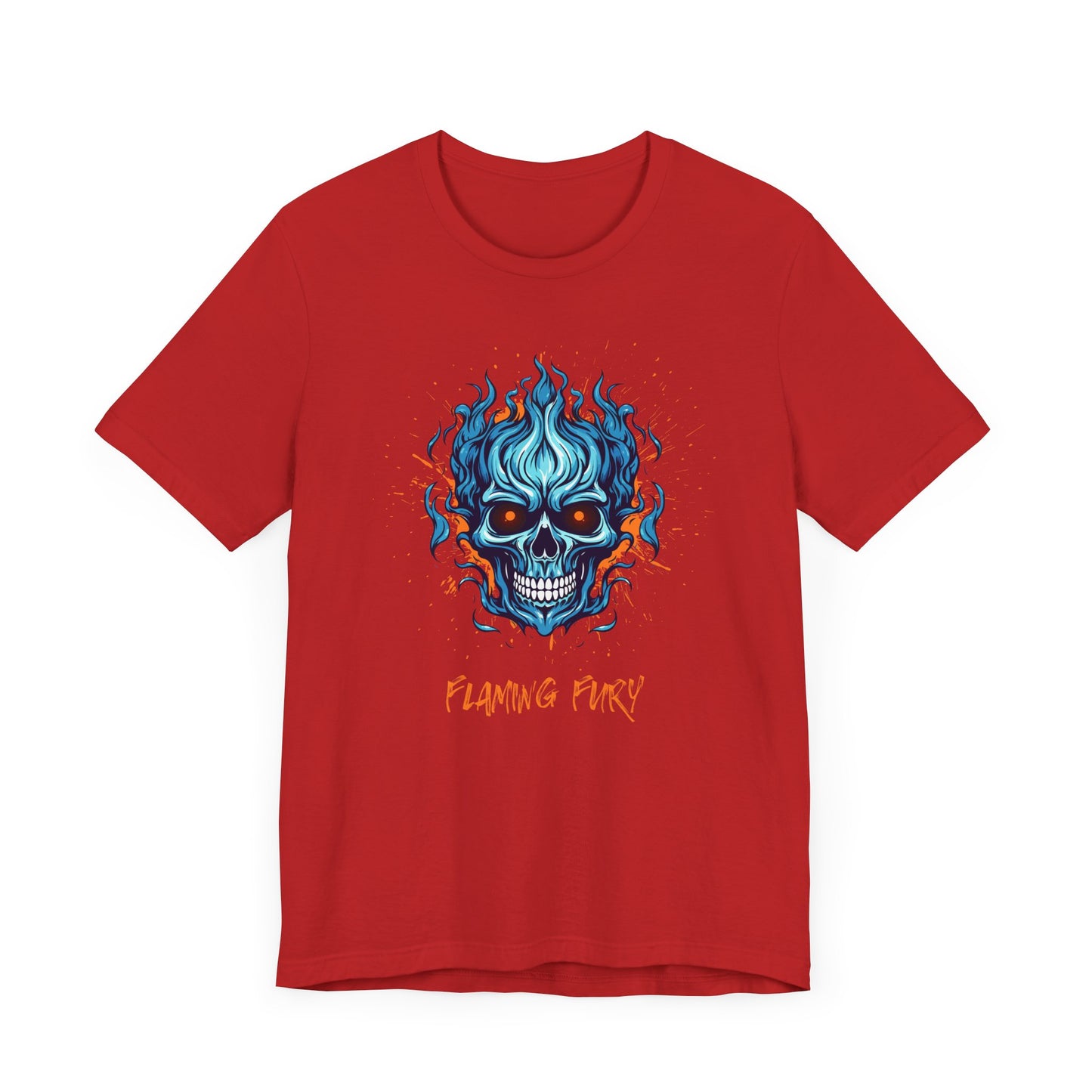 Flaming Fury Graphic Tee - Unisex Jersey Short Sleeve Shirt