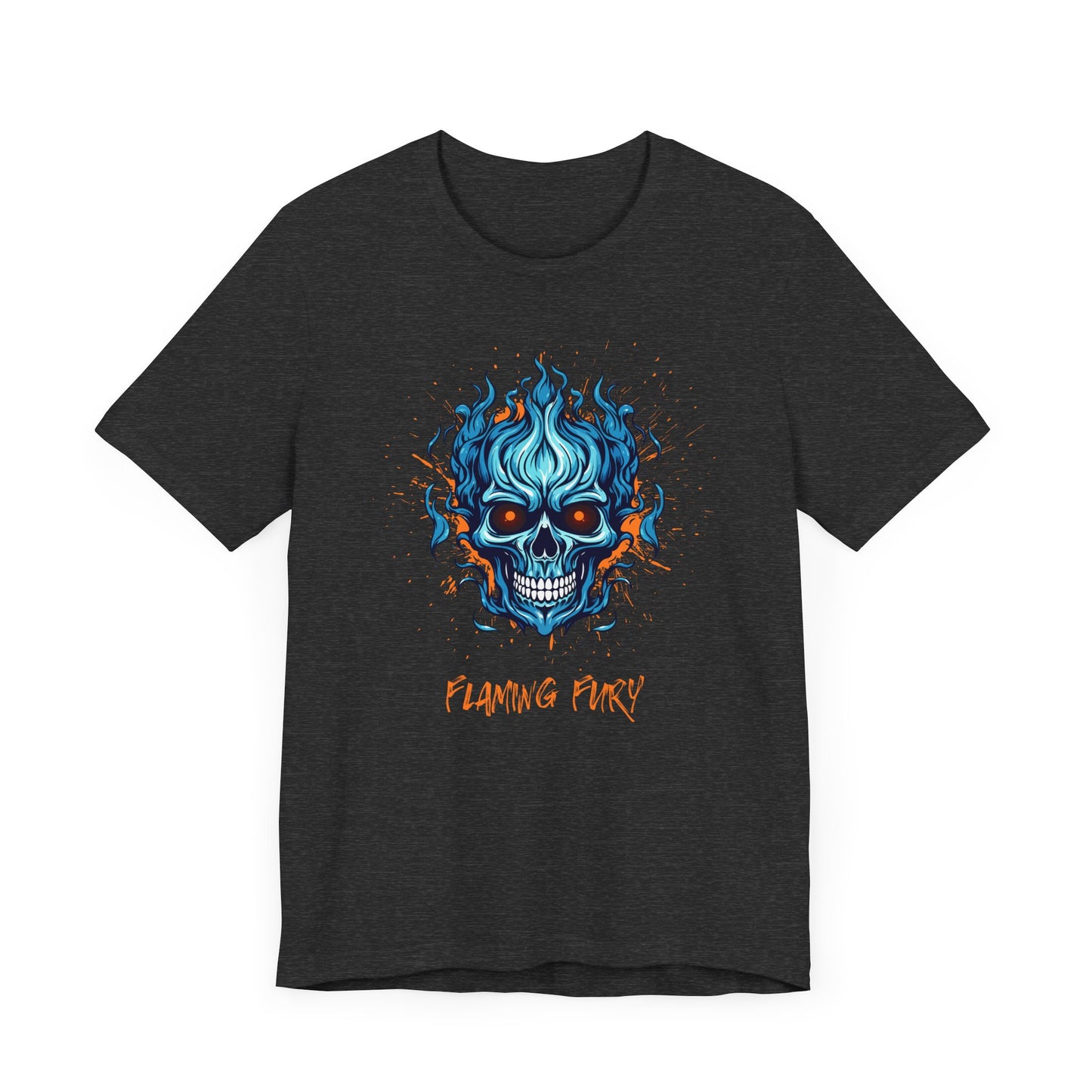 Flaming Fury Graphic Tee - Unisex Jersey Short Sleeve Shirt