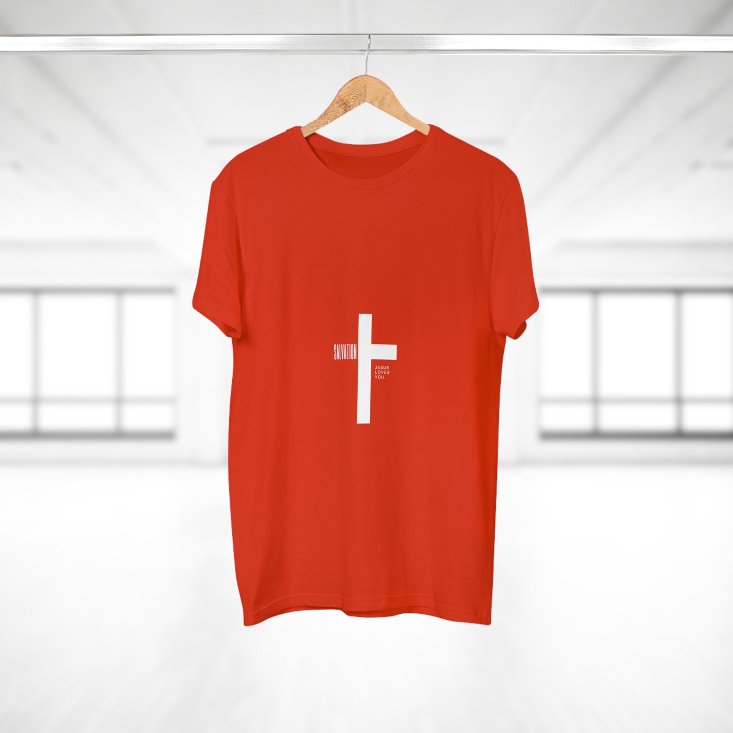 Minimalist Cross Graphic Men's T-Shirt - Faith-Inspired Tee