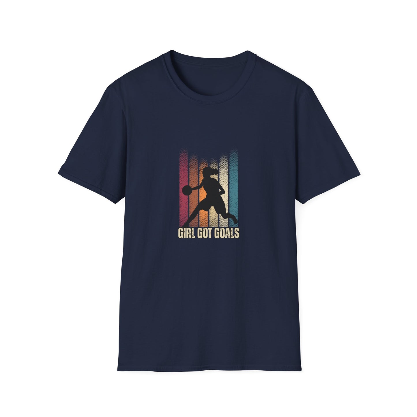 Girl Got Goals Unisex Softstyle T-Shirt – Empowering Basketball Tee