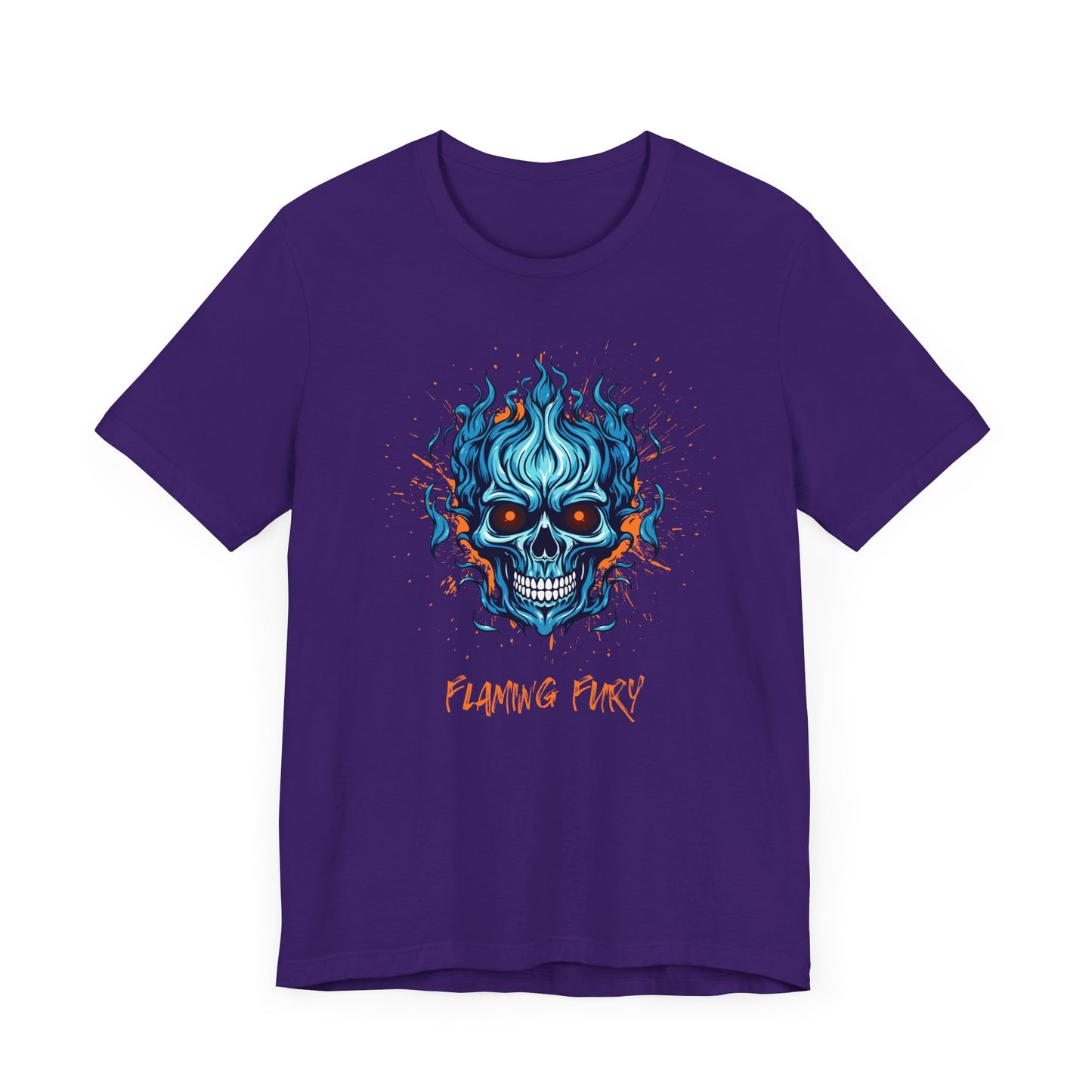 Flaming Fury Graphic Tee - Unisex Jersey Short Sleeve Shirt