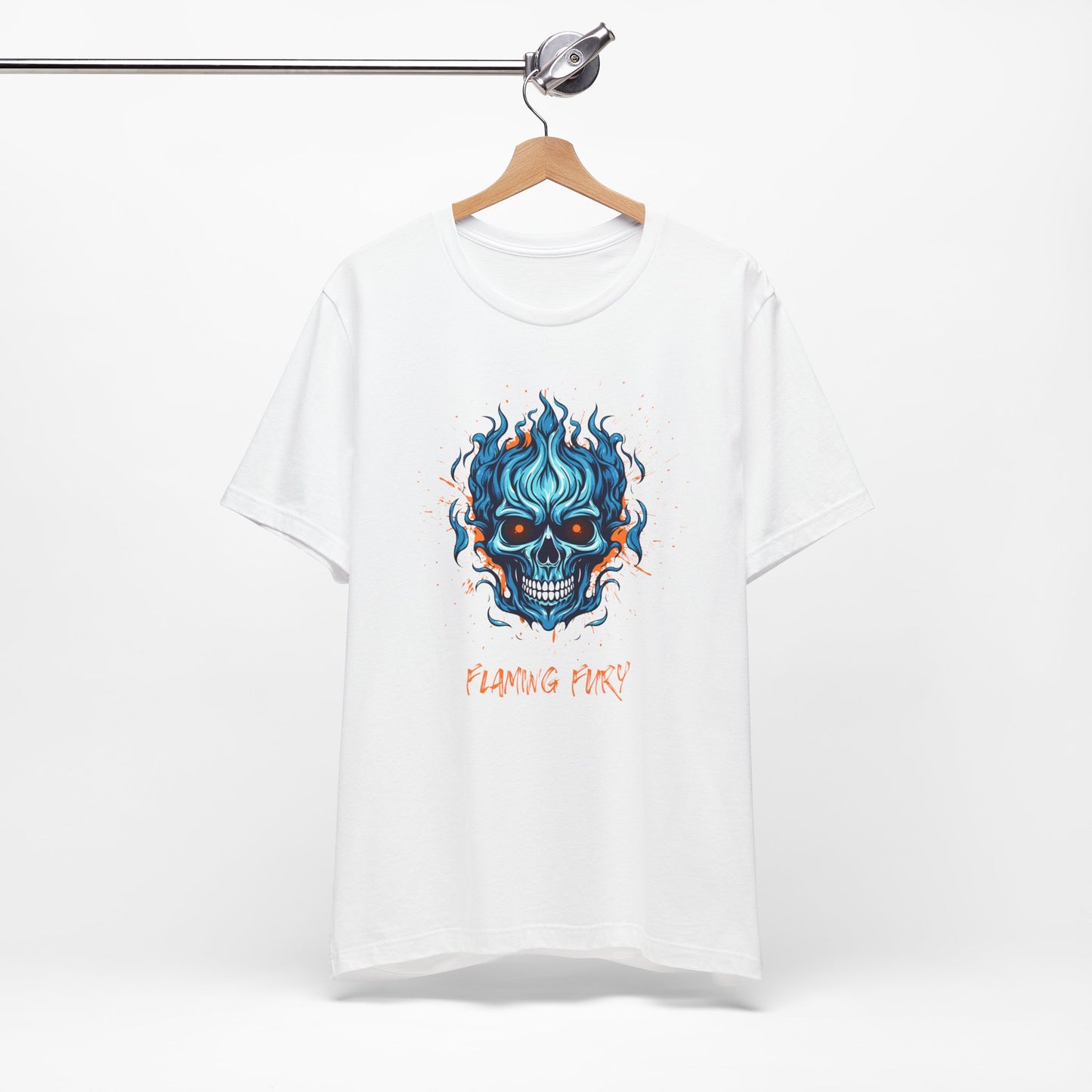 Flaming Fury Graphic Tee - Unisex Jersey Short Sleeve Shirt