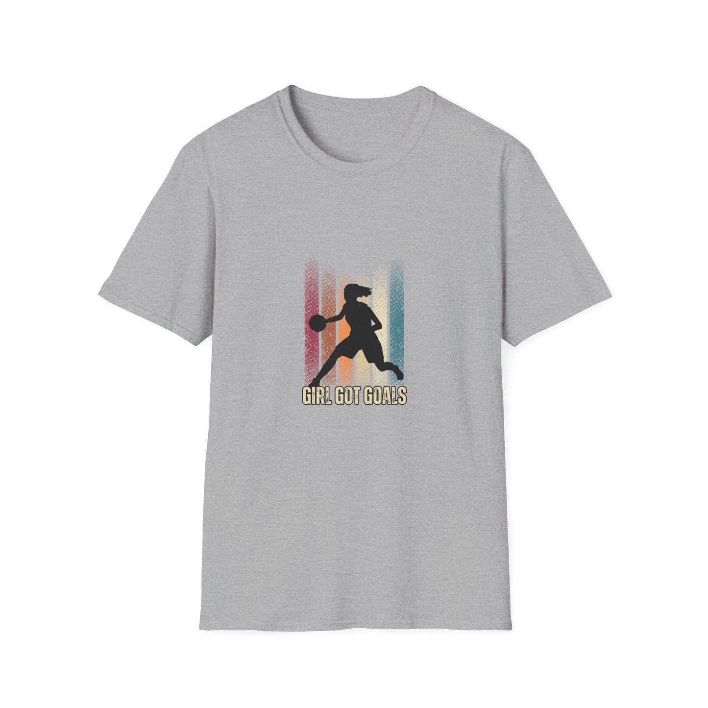 Girl Got Goals Unisex Softstyle T-Shirt – Empowering Basketball Tee