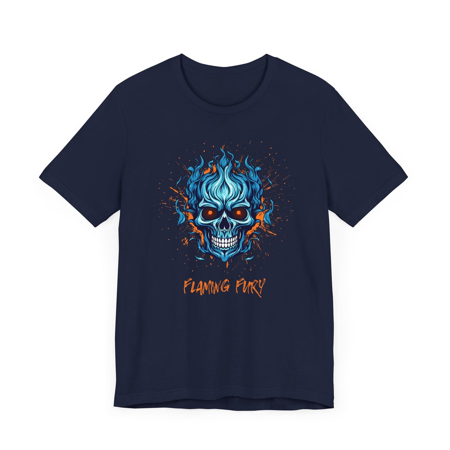 Flaming Fury Graphic Tee - Unisex Jersey Short Sleeve Shirt