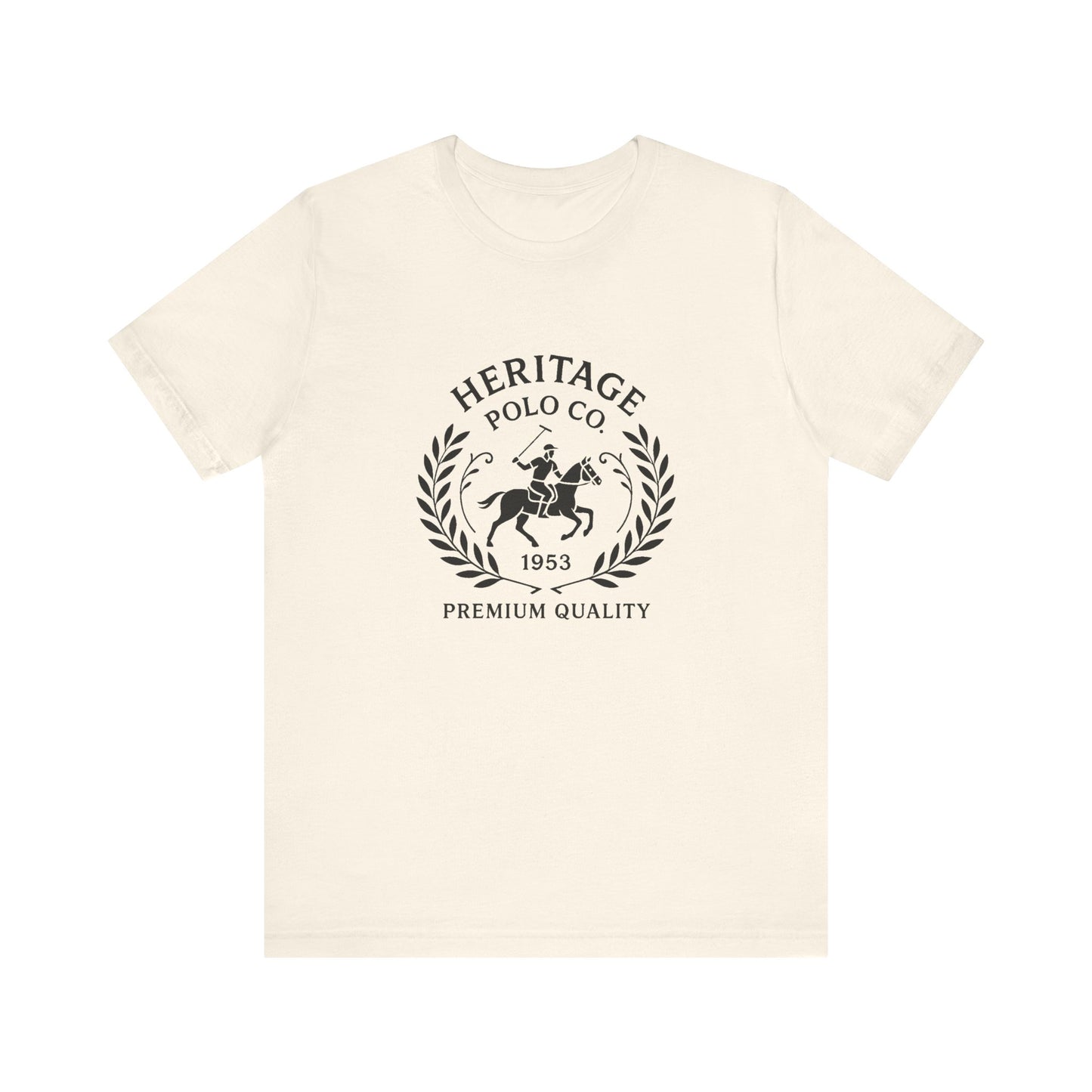 Heritage Polo Co. Unisex Jersey Tee - Premium Quality Casual Shirt