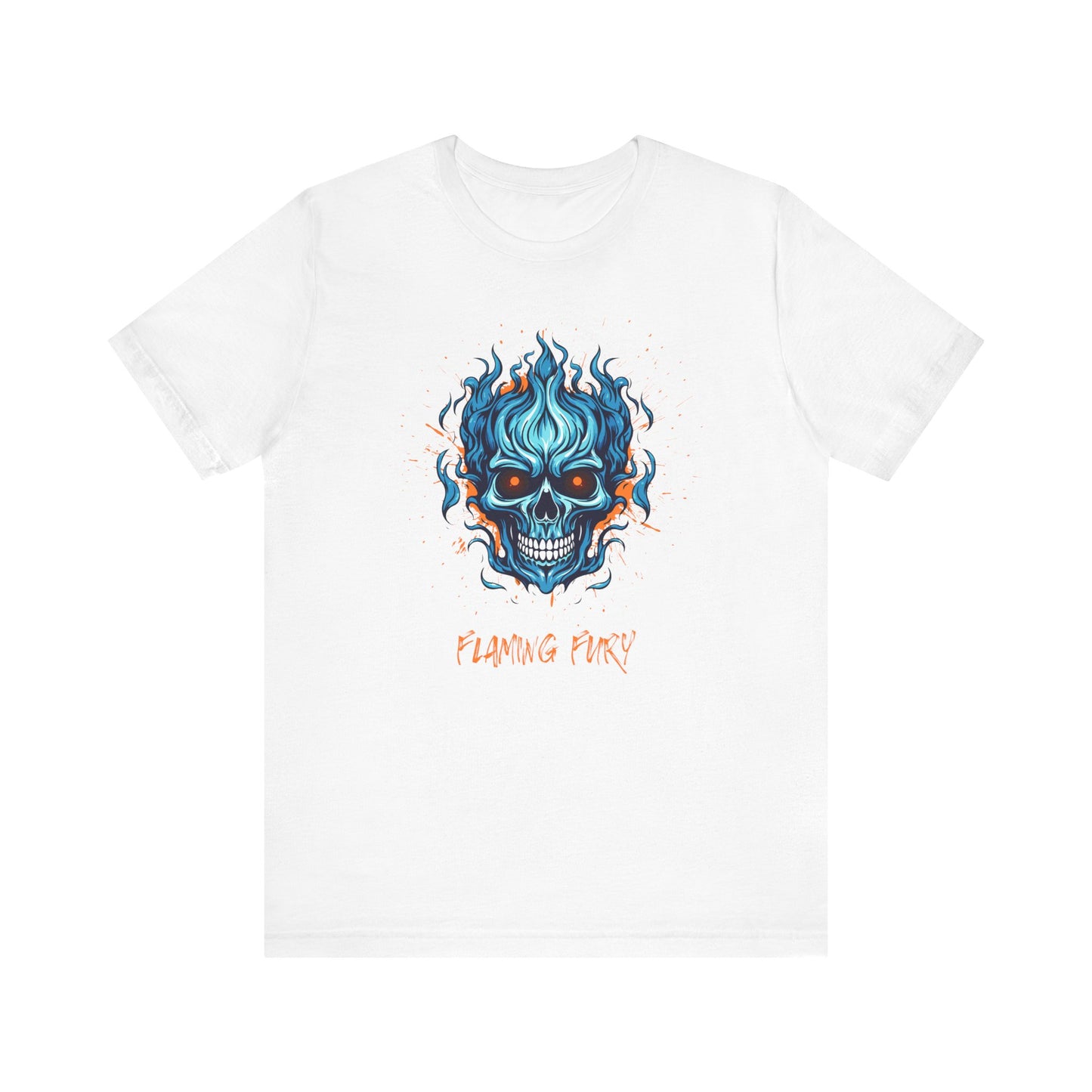 Flaming Fury Graphic Tee - Unisex Jersey Short Sleeve Shirt