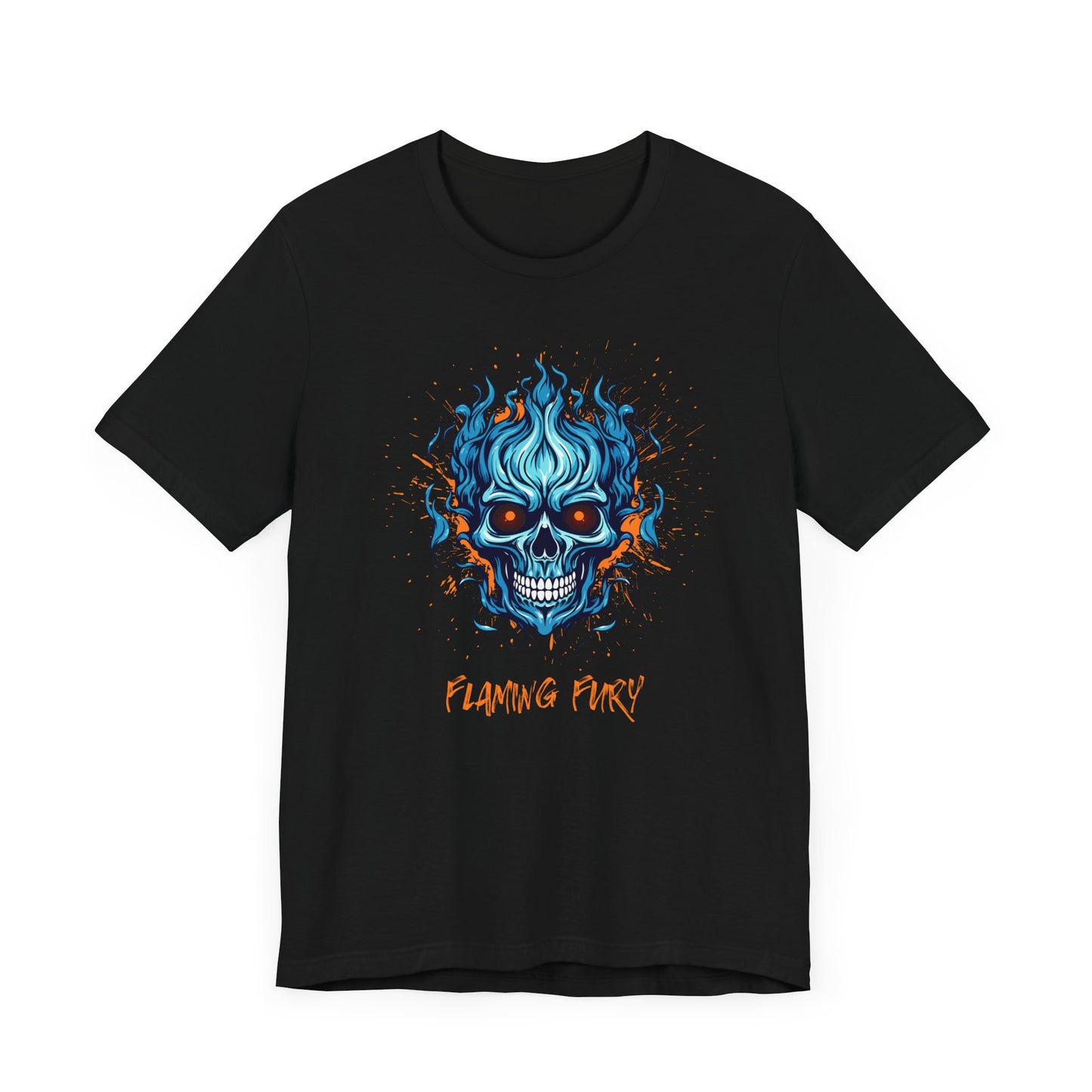 Flaming Fury Graphic Tee - Unisex Jersey Short Sleeve Shirt