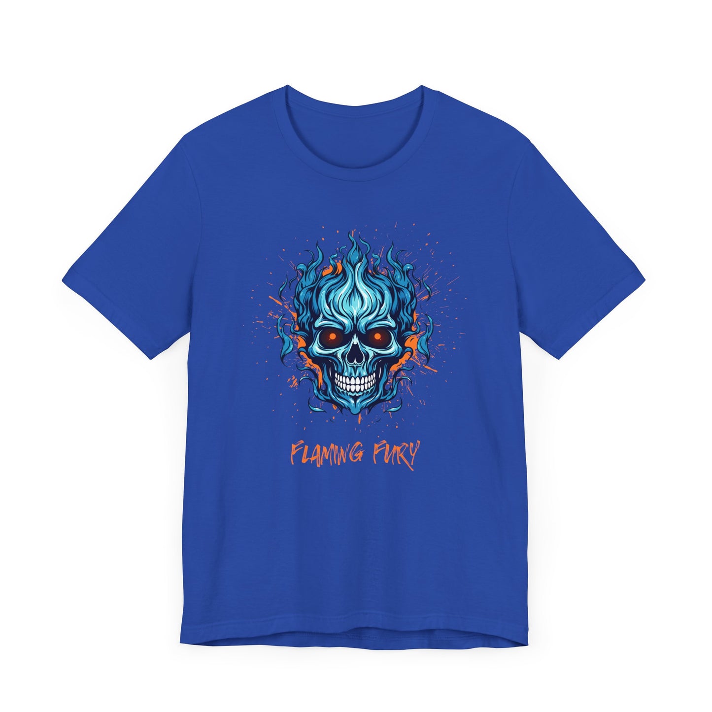 Flaming Fury Graphic Tee - Unisex Jersey Short Sleeve Shirt