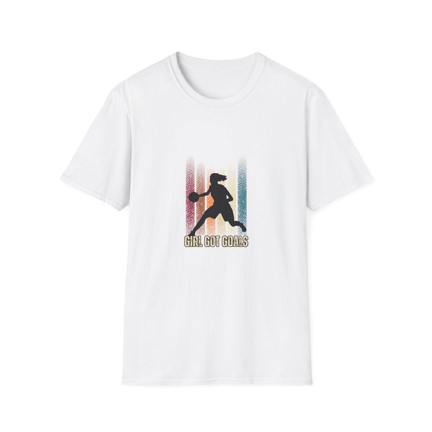 Girl Got Goals Unisex Softstyle T-Shirt – Empowering Basketball Tee