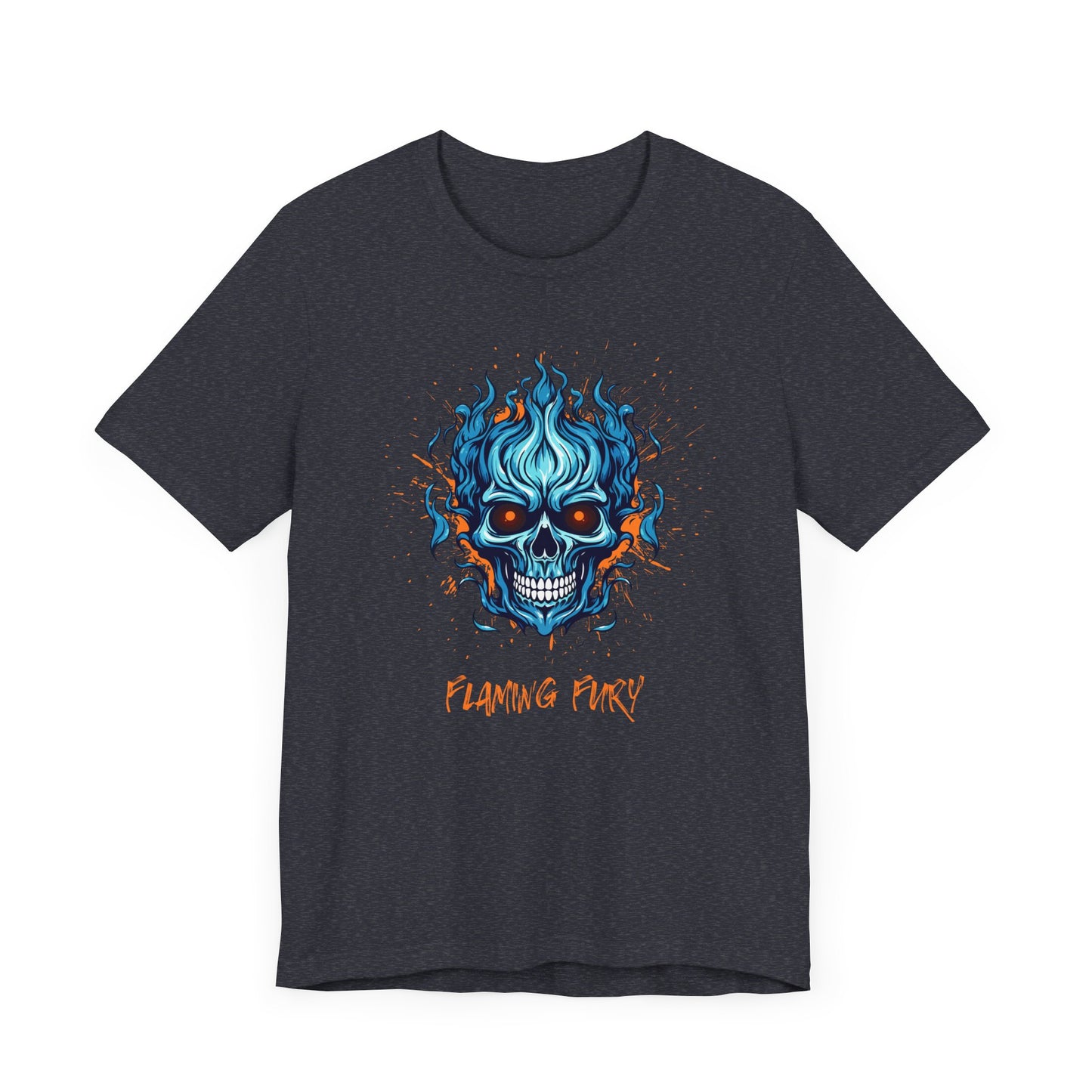 Flaming Fury Graphic Tee - Unisex Jersey Short Sleeve Shirt