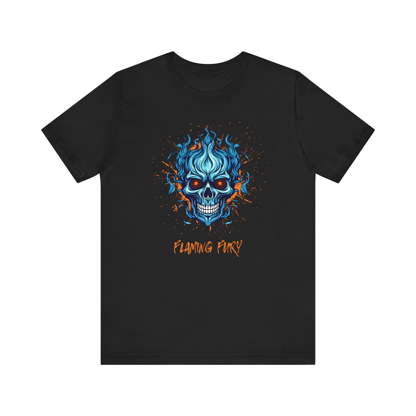 Flaming Fury Graphic Tee - Unisex Jersey Short Sleeve Shirt