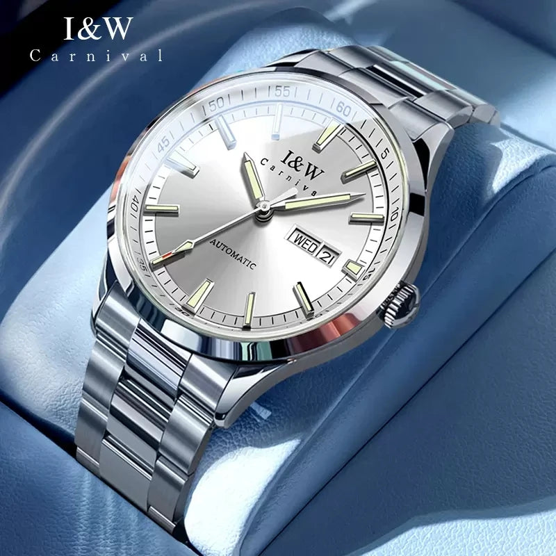 IW Automatic Men Watch Top Brand Sports Full Steel Sapphire Miyota Mechanical Movement Waterproof Mens Watches Relogio Masculino