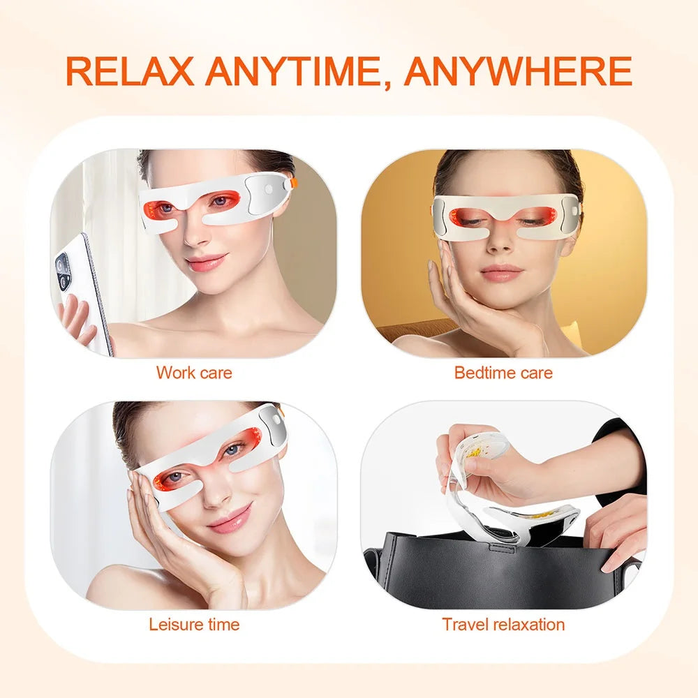 Anti-aging Eye Massager LED Photon Therapy Relax Fatigue Relief Lighten Dark Circles Smooth Eye Fine Line Beauty Eye Care
