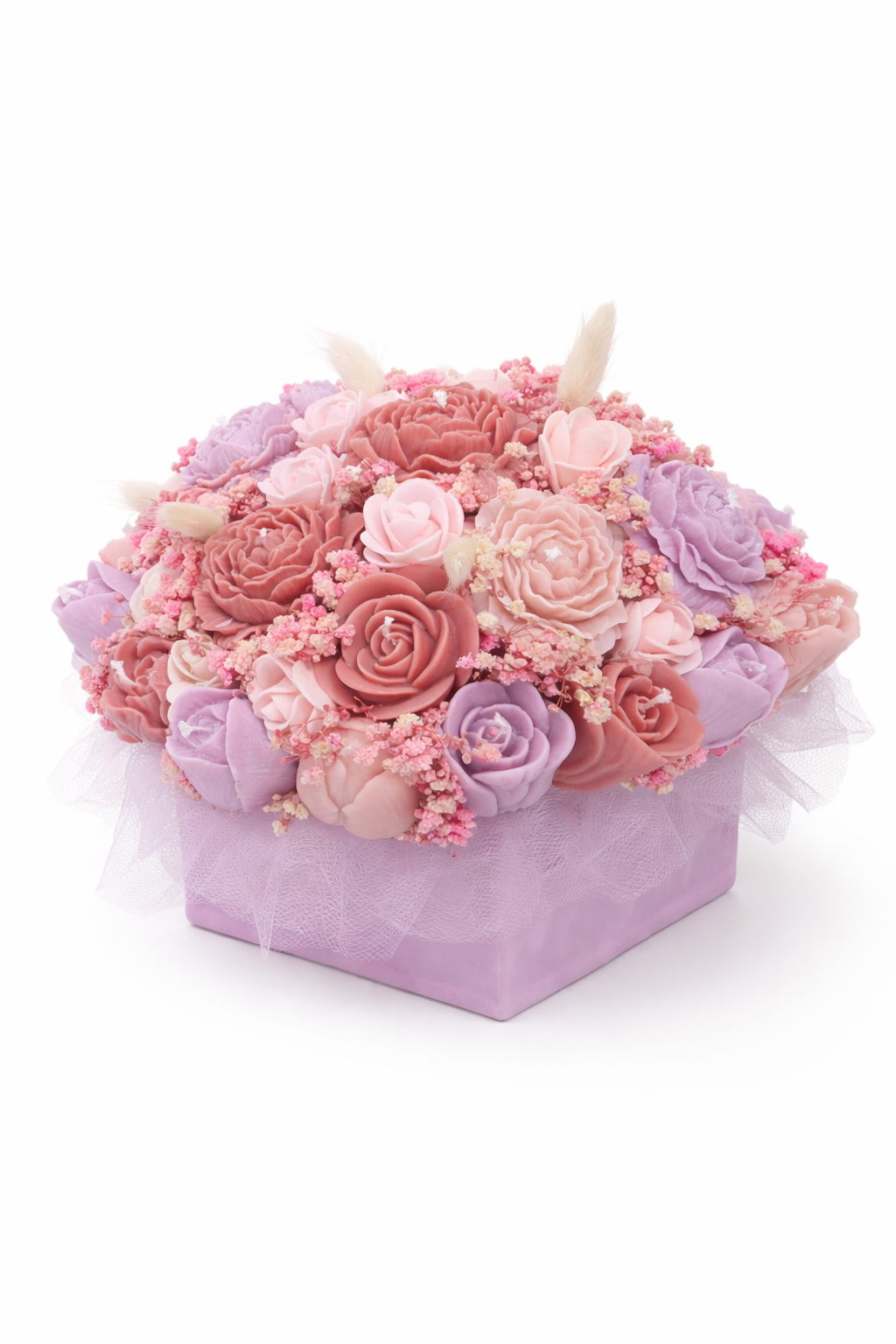 Ultra Luxury 100% Soy Wax Floral Candle Box