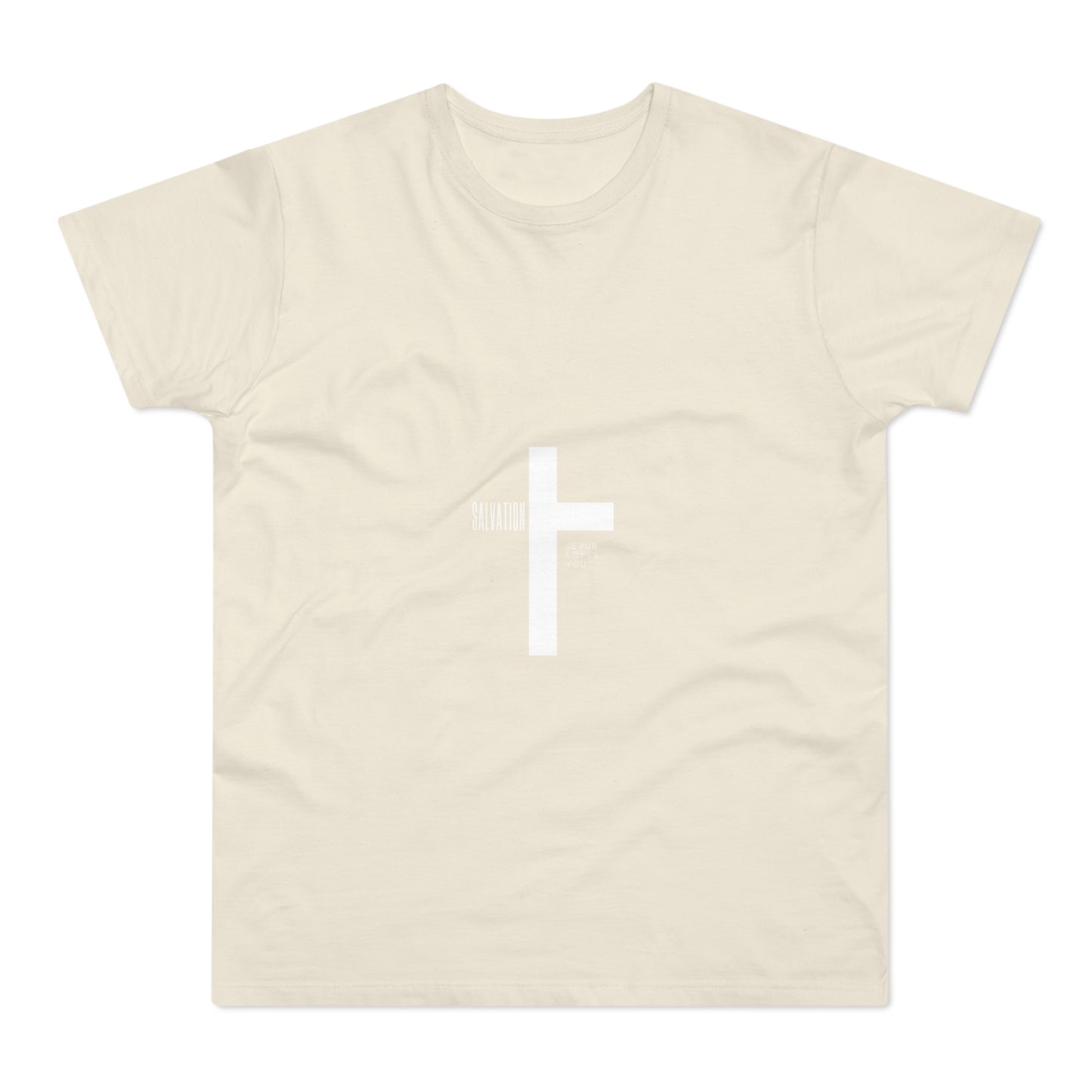 Minimalist Cross Graphic Men's T-Shirt - Faith-Inspired Tee