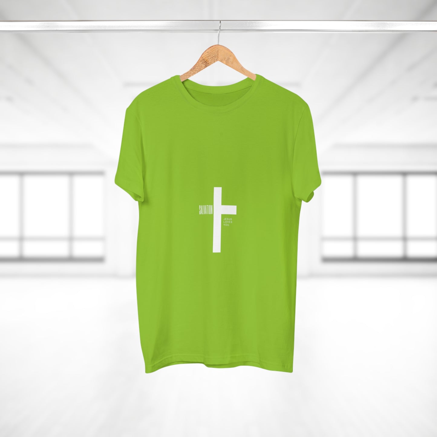 Minimalist Cross Graphic Men's T-Shirt - Faith-Inspired Tee