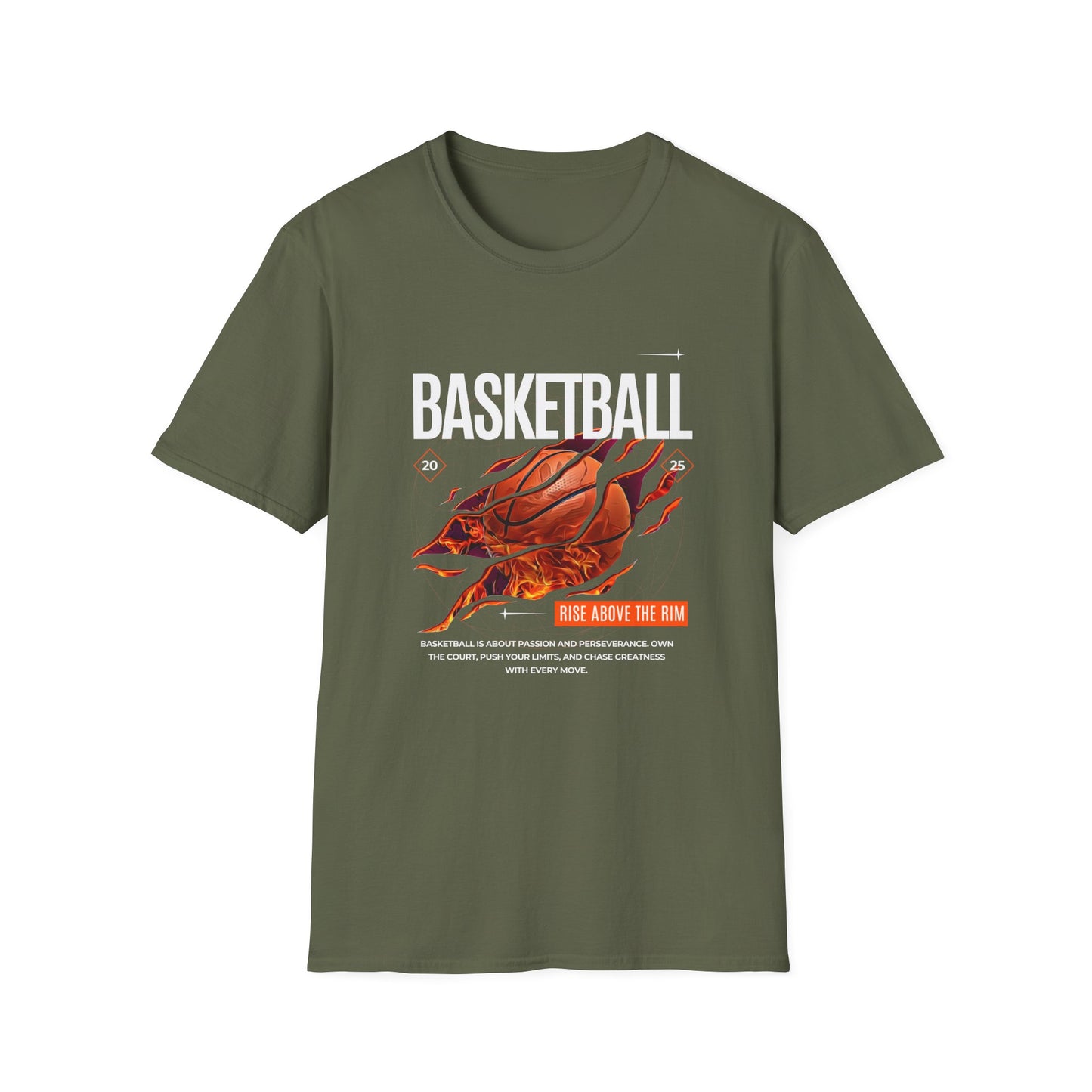 Basketball Inspiration Unisex Softstyle T-Shirt - Rise Above the Rim