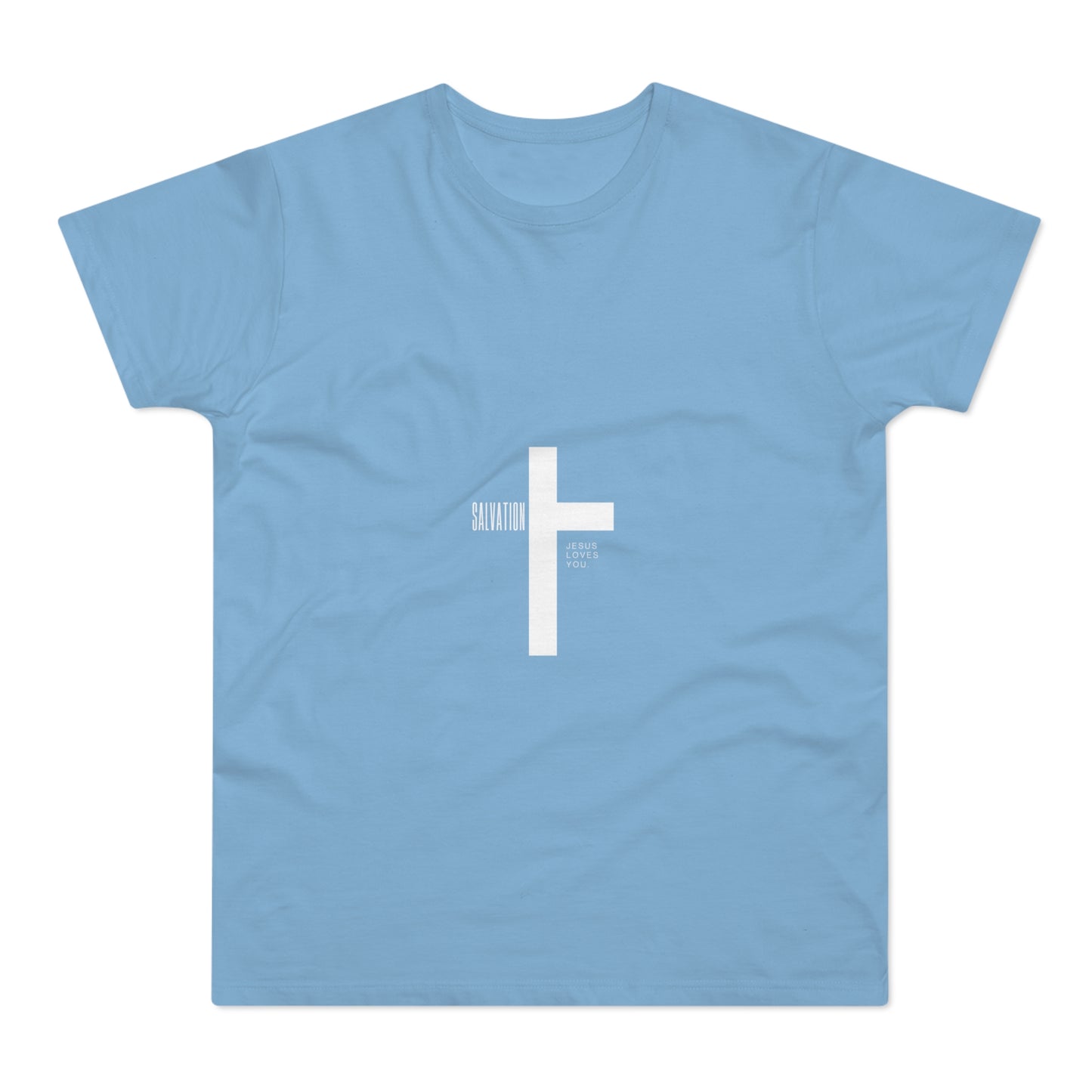 Minimalist Cross Graphic Men's T-Shirt - Faith-Inspired Tee
