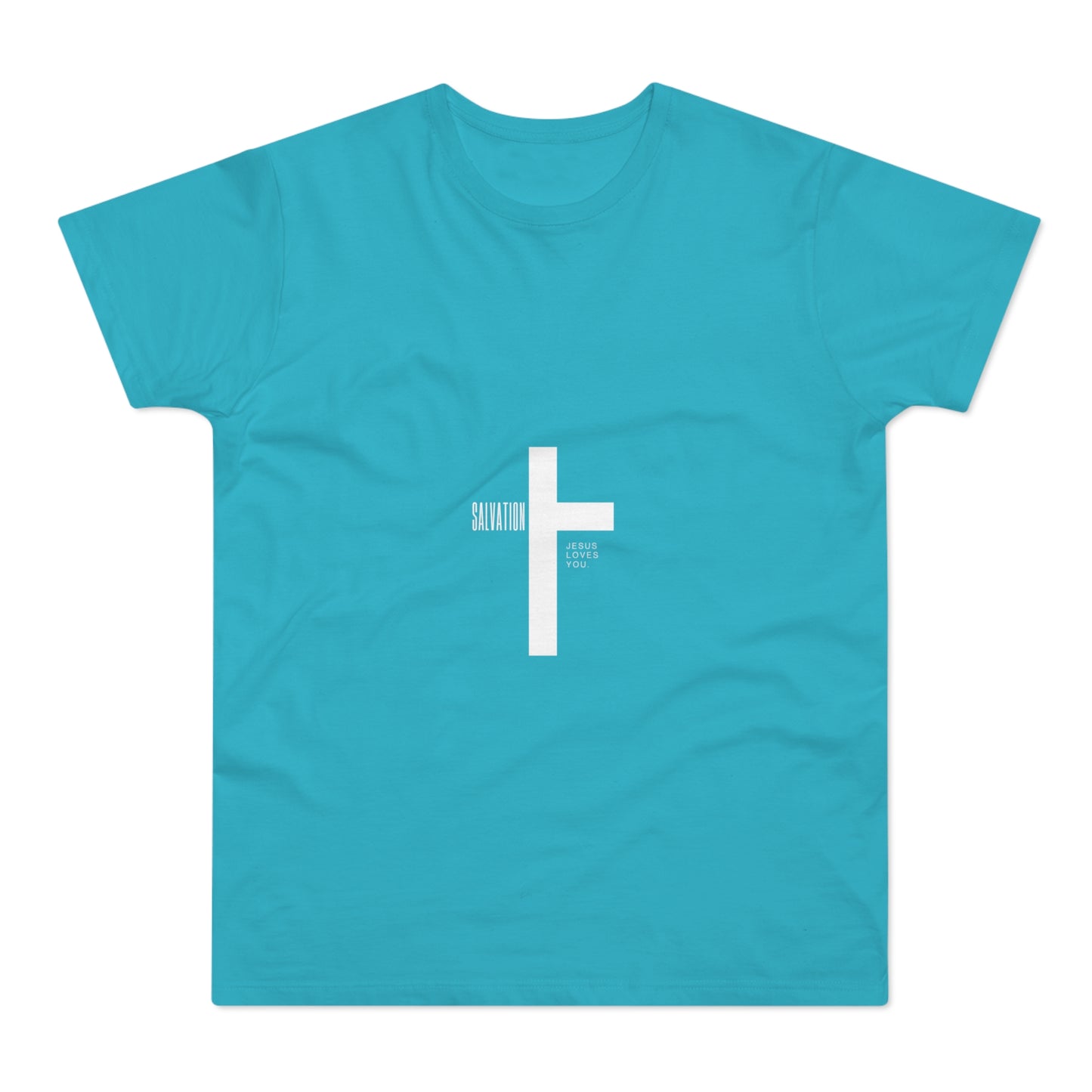 Minimalist Cross Graphic Men's T-Shirt - Faith-Inspired Tee