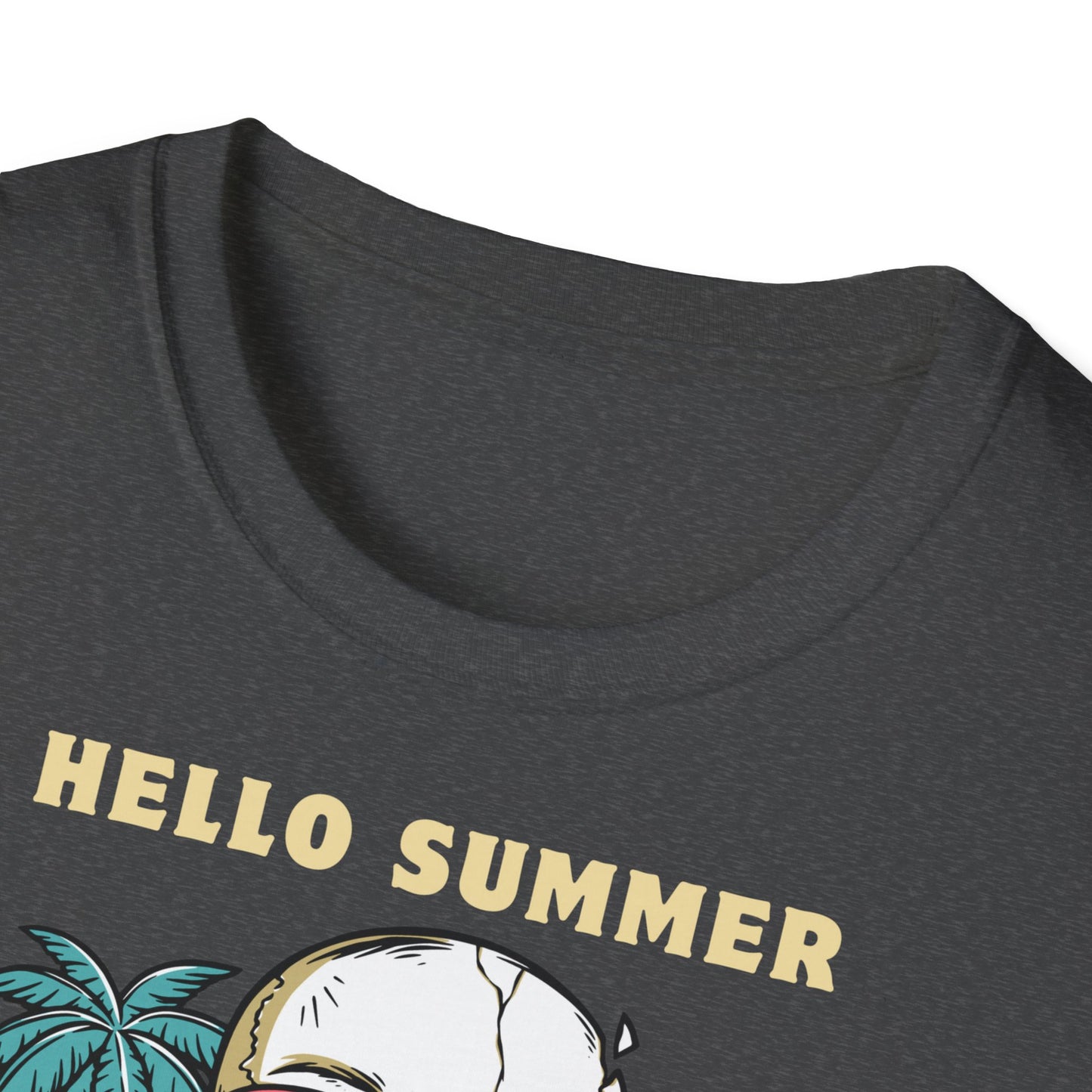 Hello Summer Skull T-Shirt - Good Vibes Unisex Tee