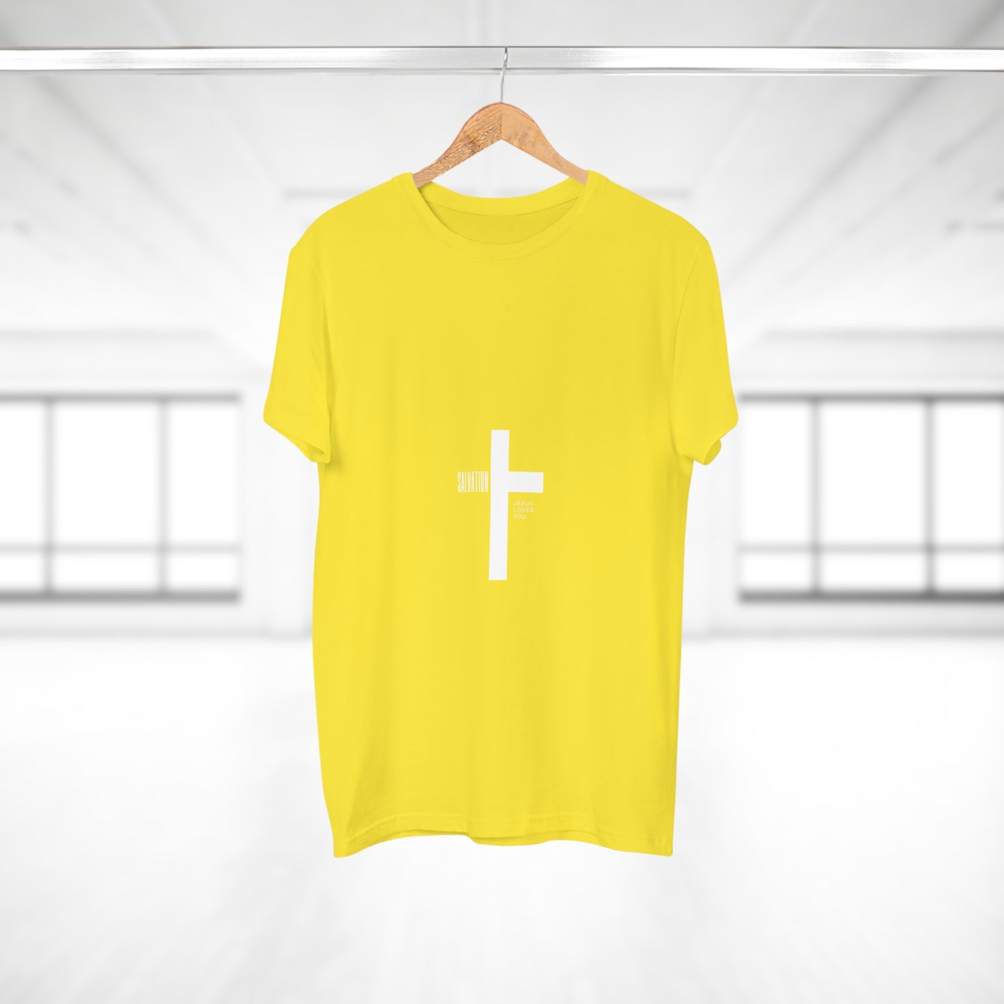 Minimalist Cross Graphic Men's T-Shirt - Faith-Inspired Tee