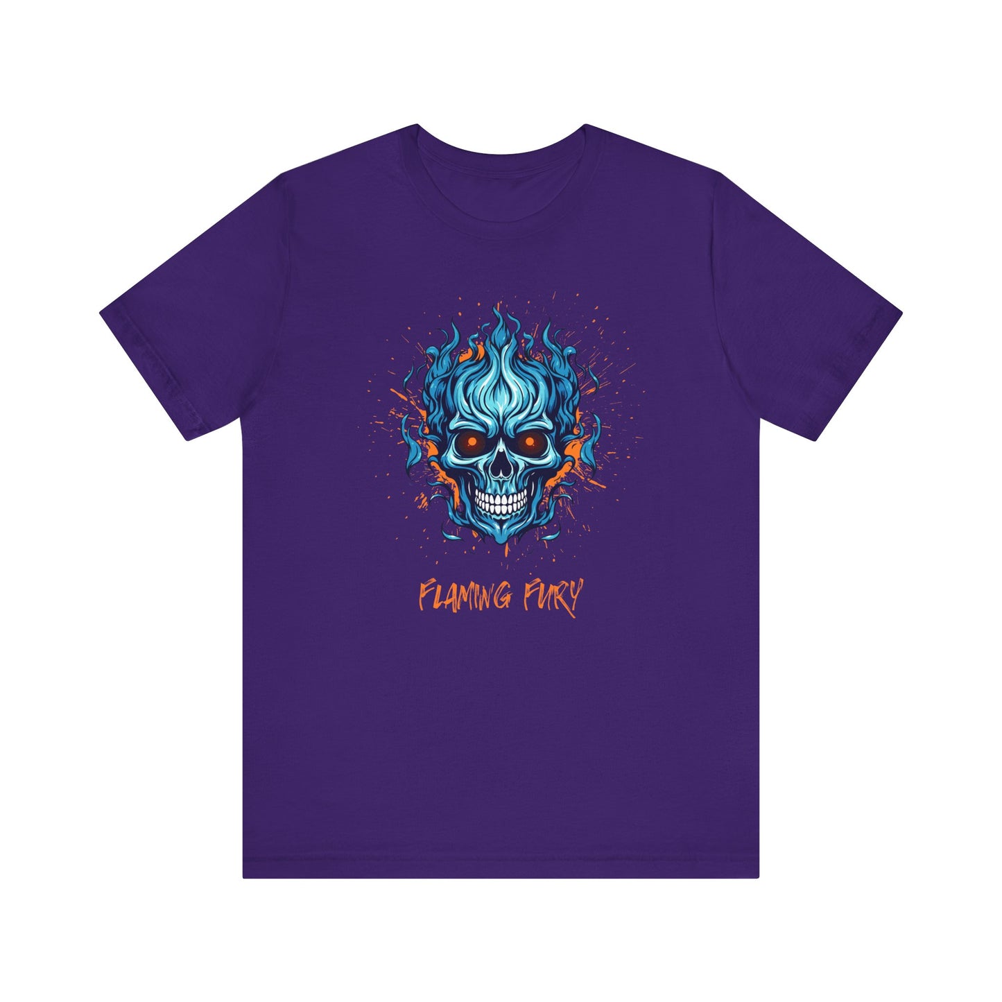 Flaming Fury Graphic Tee - Unisex Jersey Short Sleeve Shirt