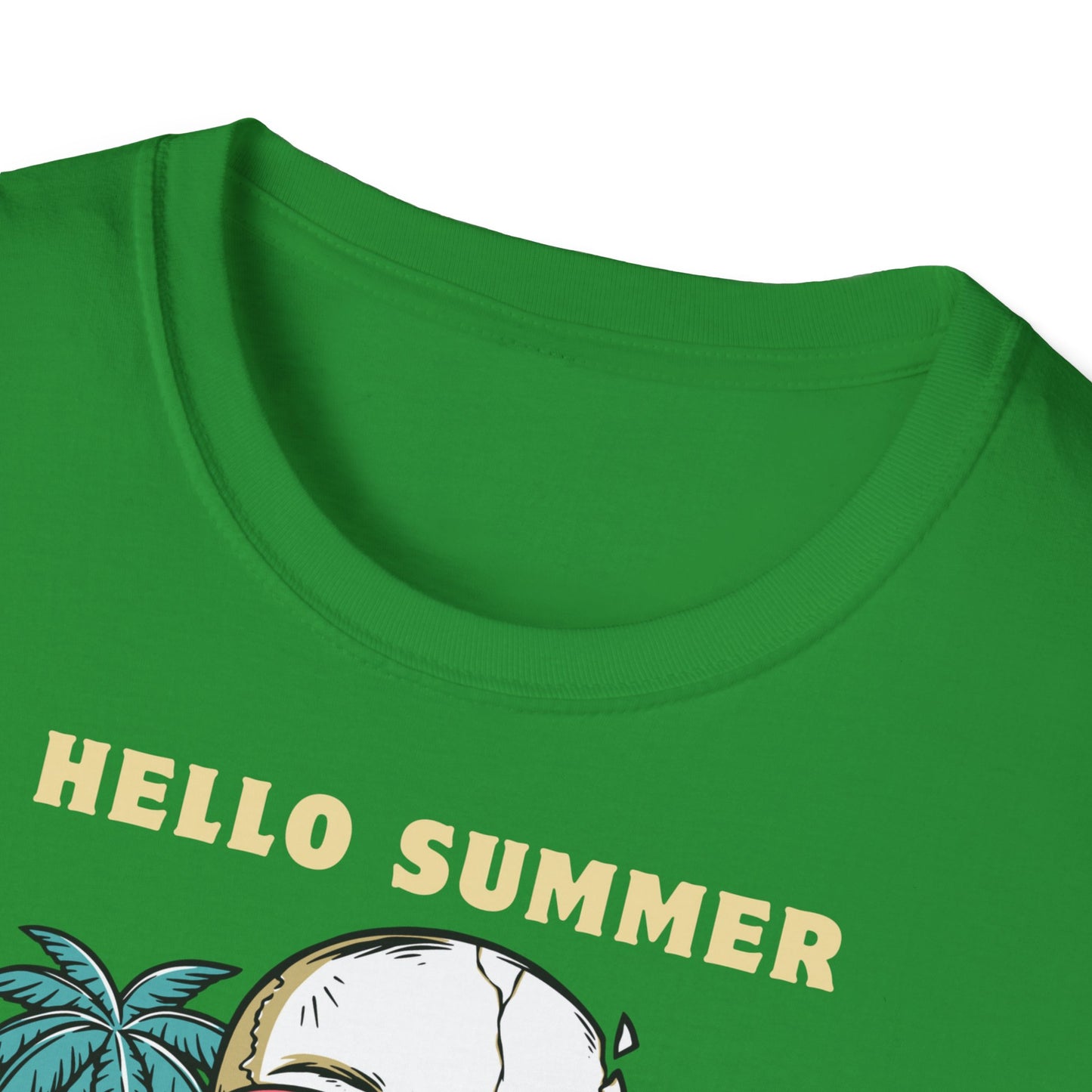 Hello Summer Skull T-Shirt - Good Vibes Unisex Tee