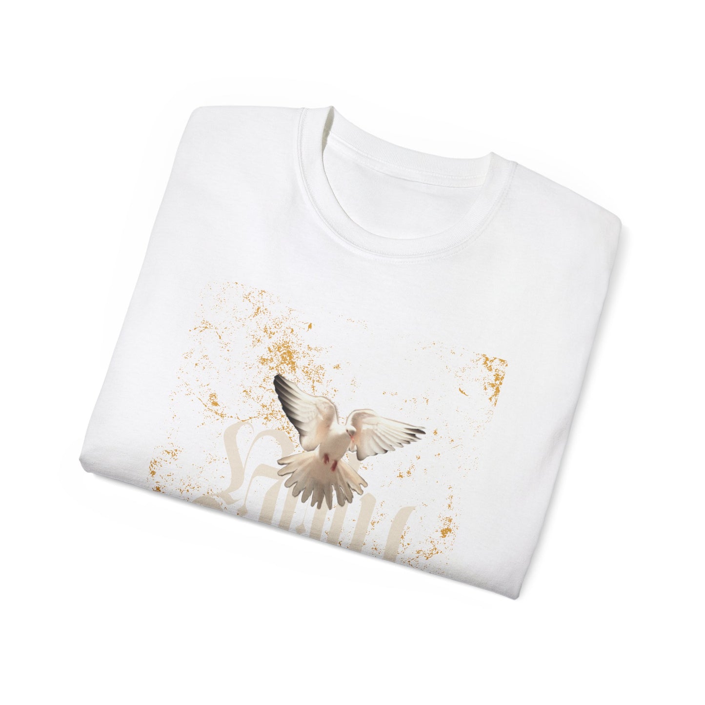 Unisex Ultra Cotton Tee - ''Spirit'' Dove Design for Peaceful Vibes