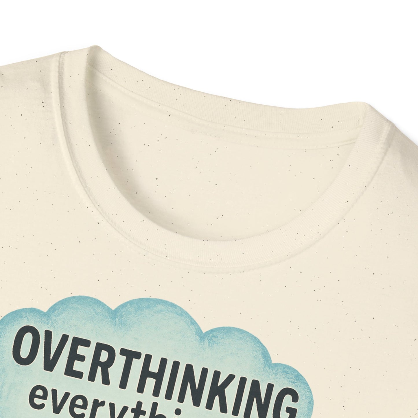 Funny Overthinking Vacation Unisex T-Shirt - Comfy Graphic Tee for Relaxation Lovers