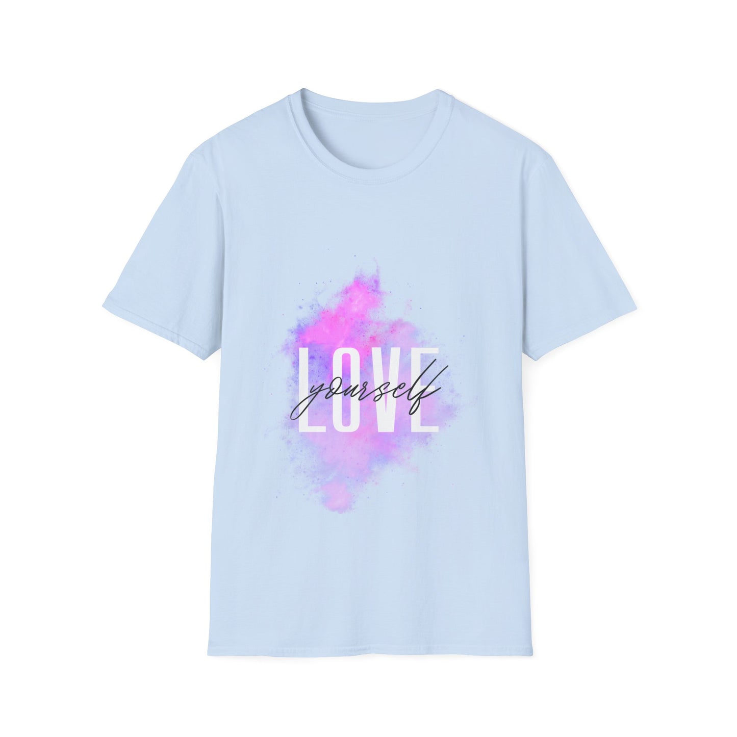 Love Yourself Unisex Softstyle T-Shirt - Motivational Graphic Tee for Self-Care and Positive Vibes