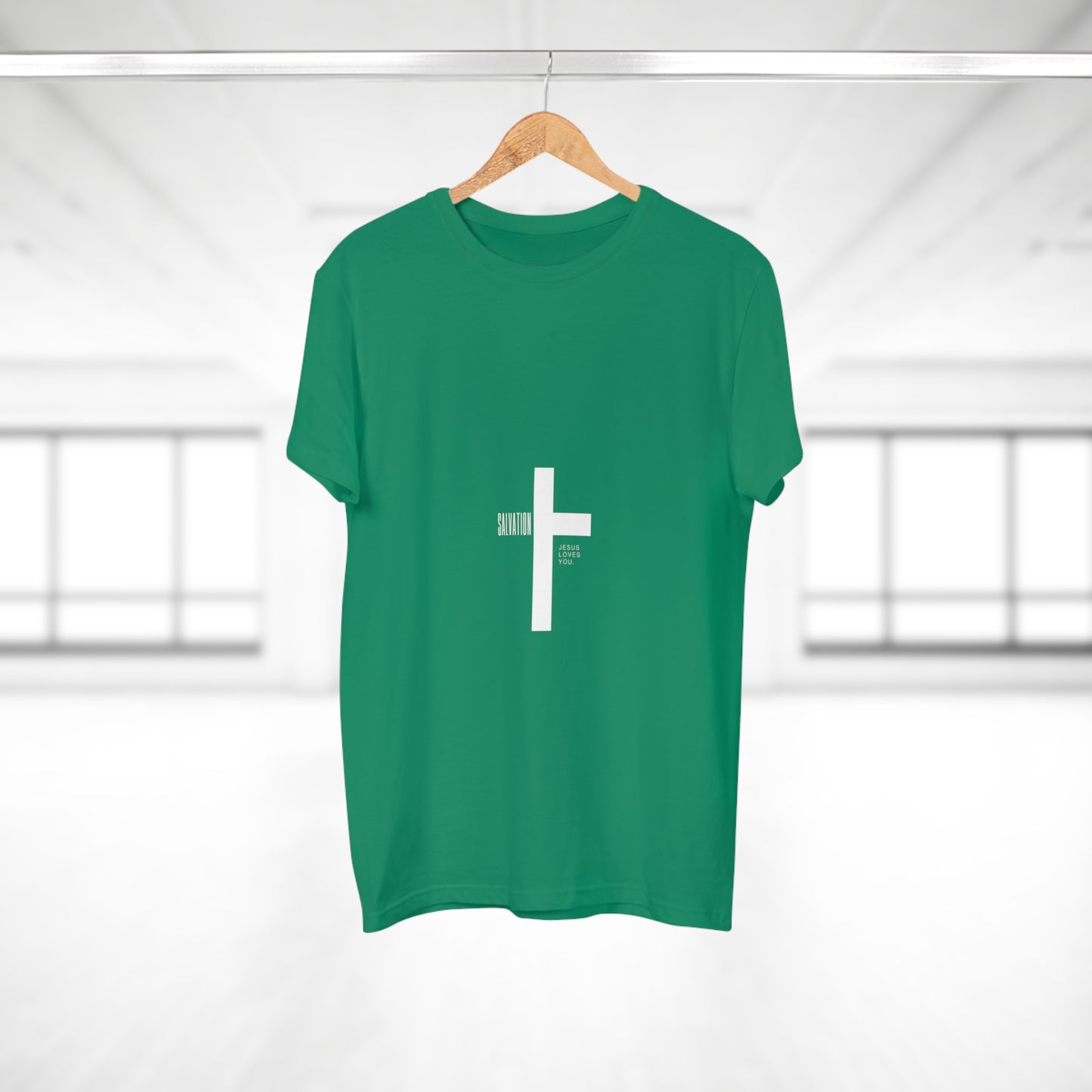 Minimalist Cross Graphic Men's T-Shirt - Faith-Inspired Tee