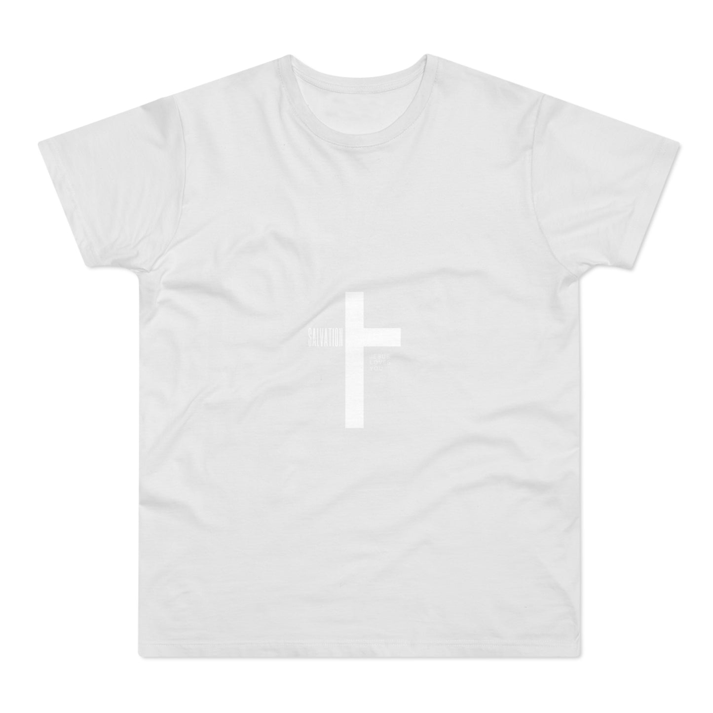Minimalist Cross Graphic Men's T-Shirt - Faith-Inspired Tee