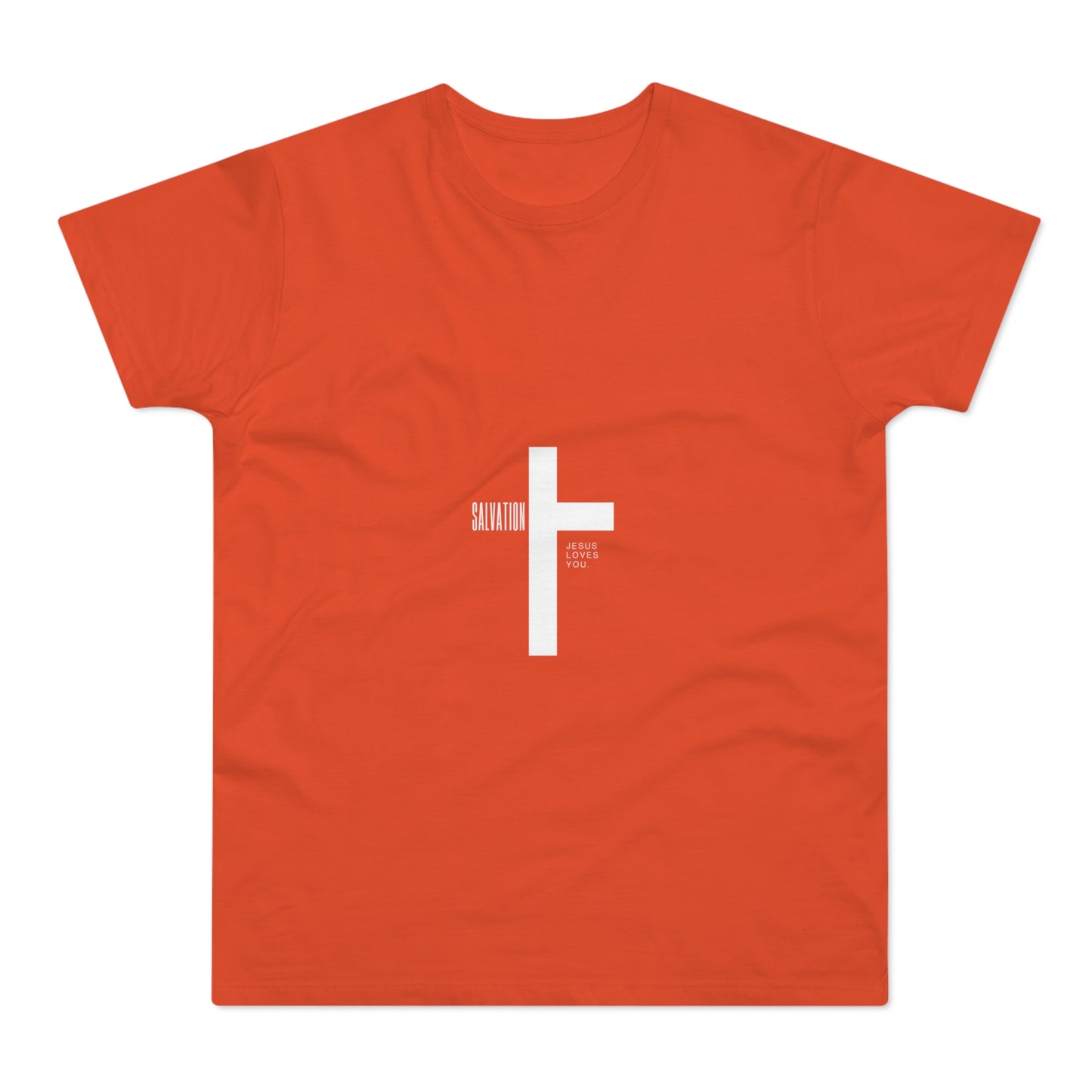 Minimalist Cross Graphic Men's T-Shirt - Faith-Inspired Tee