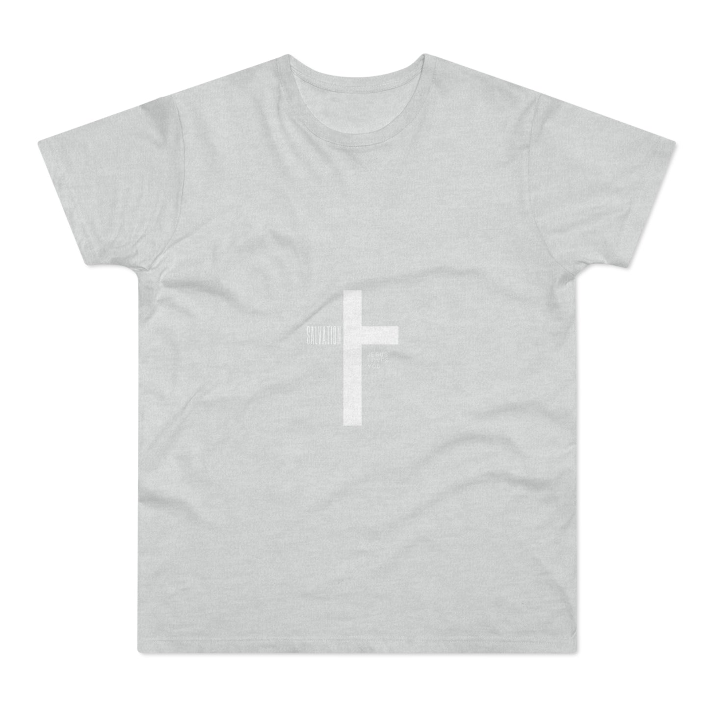 Minimalist Cross Graphic Men's T-Shirt - Faith-Inspired Tee