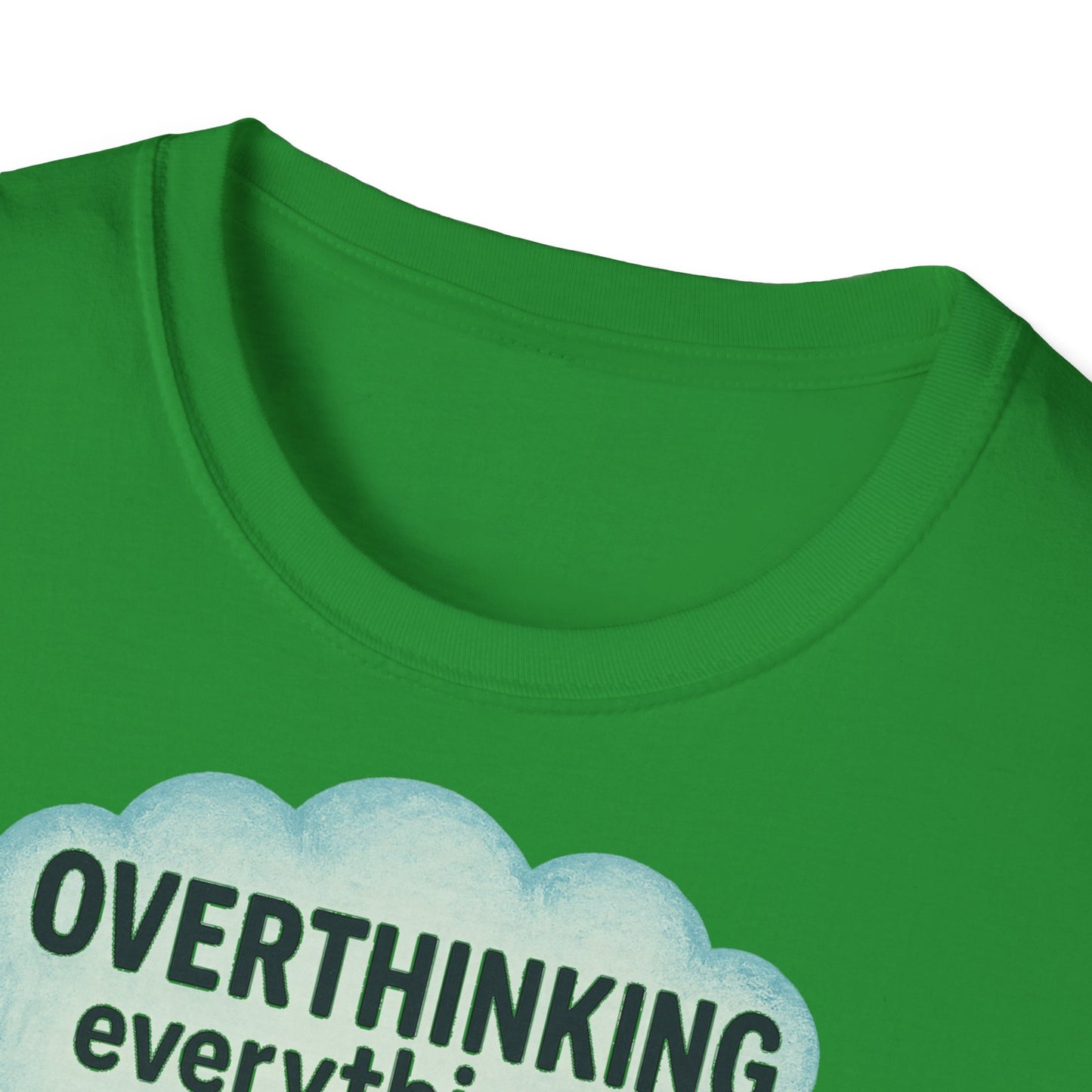 Funny Overthinking Vacation Unisex T-Shirt - Comfy Graphic Tee for Relaxation Lovers