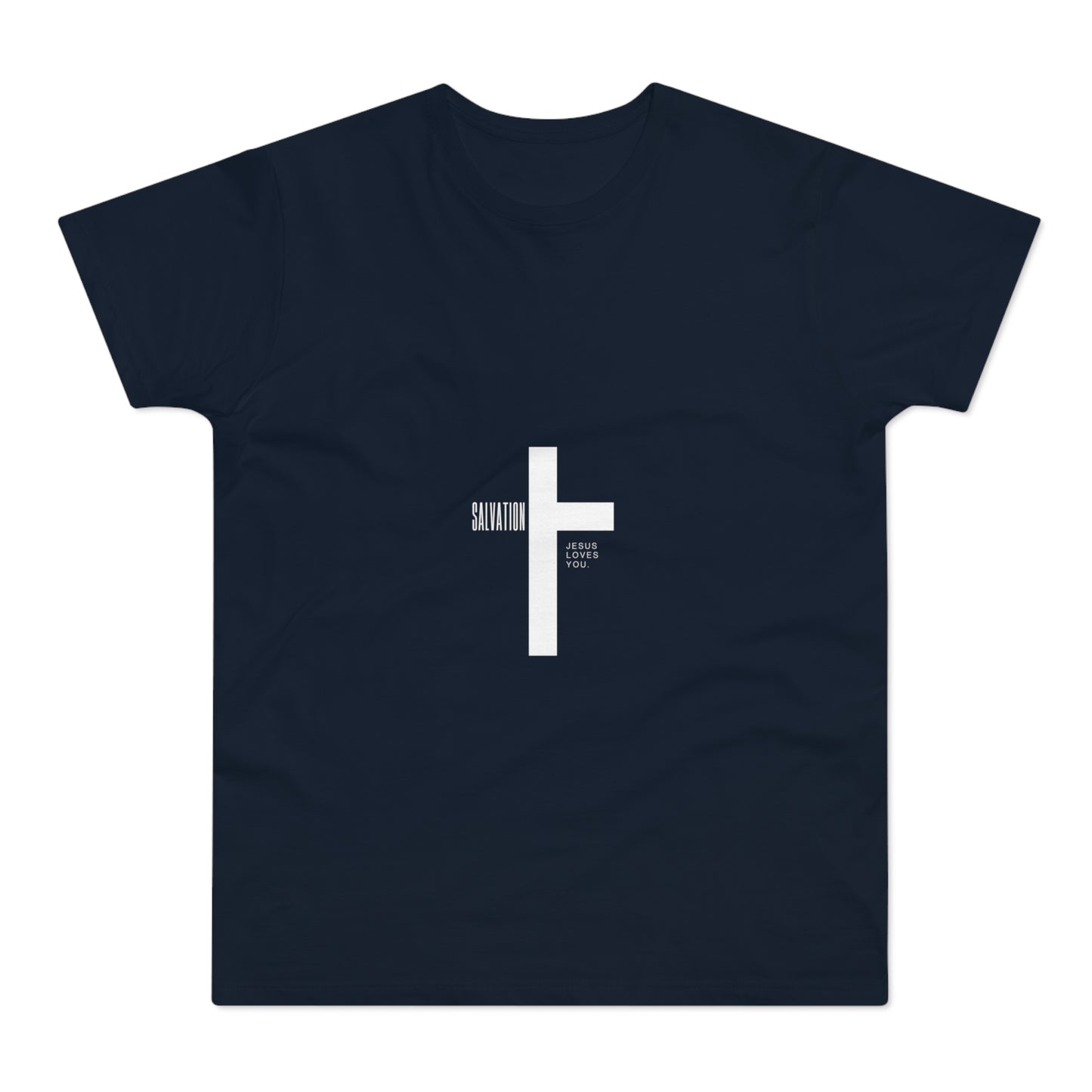 Minimalist Cross Graphic Men's T-Shirt - Faith-Inspired Tee
