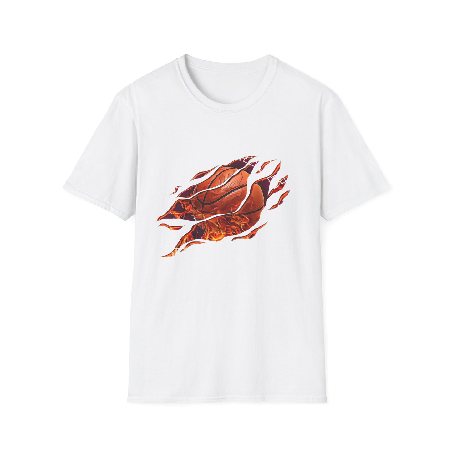 Basketball Tear Unisex Softstyle T-Shirt - Perfect for Sports Fans