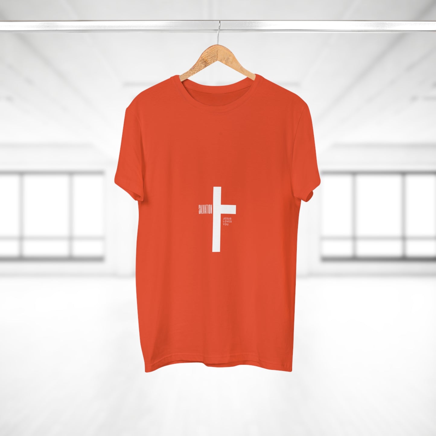Minimalist Cross Graphic Men's T-Shirt - Faith-Inspired Tee