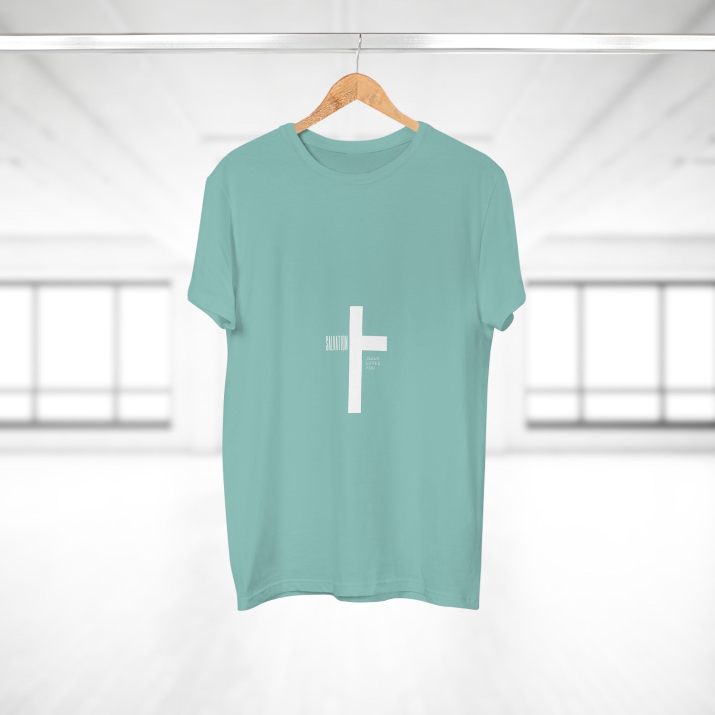 Minimalist Cross Graphic Men's T-Shirt - Faith-Inspired Tee