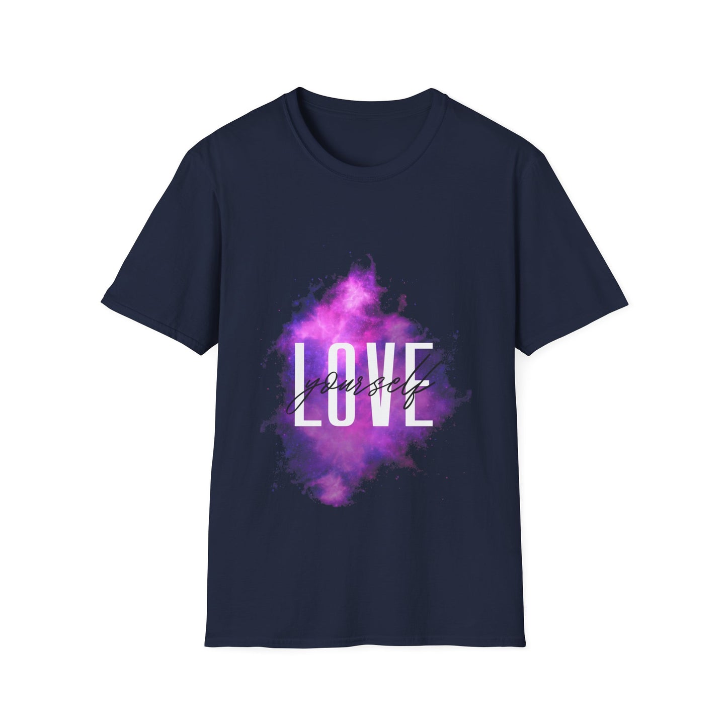 Love Yourself Unisex Softstyle T-Shirt - Motivational Graphic Tee for Self-Care and Positive Vibes