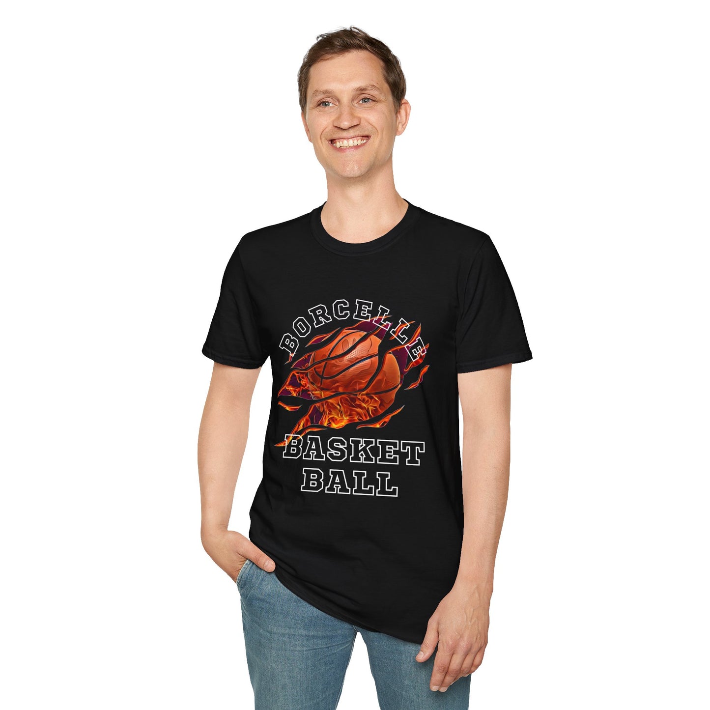 Basketball Tear Unisex Softstyle T-Shirt - Perfect for Sports Fans