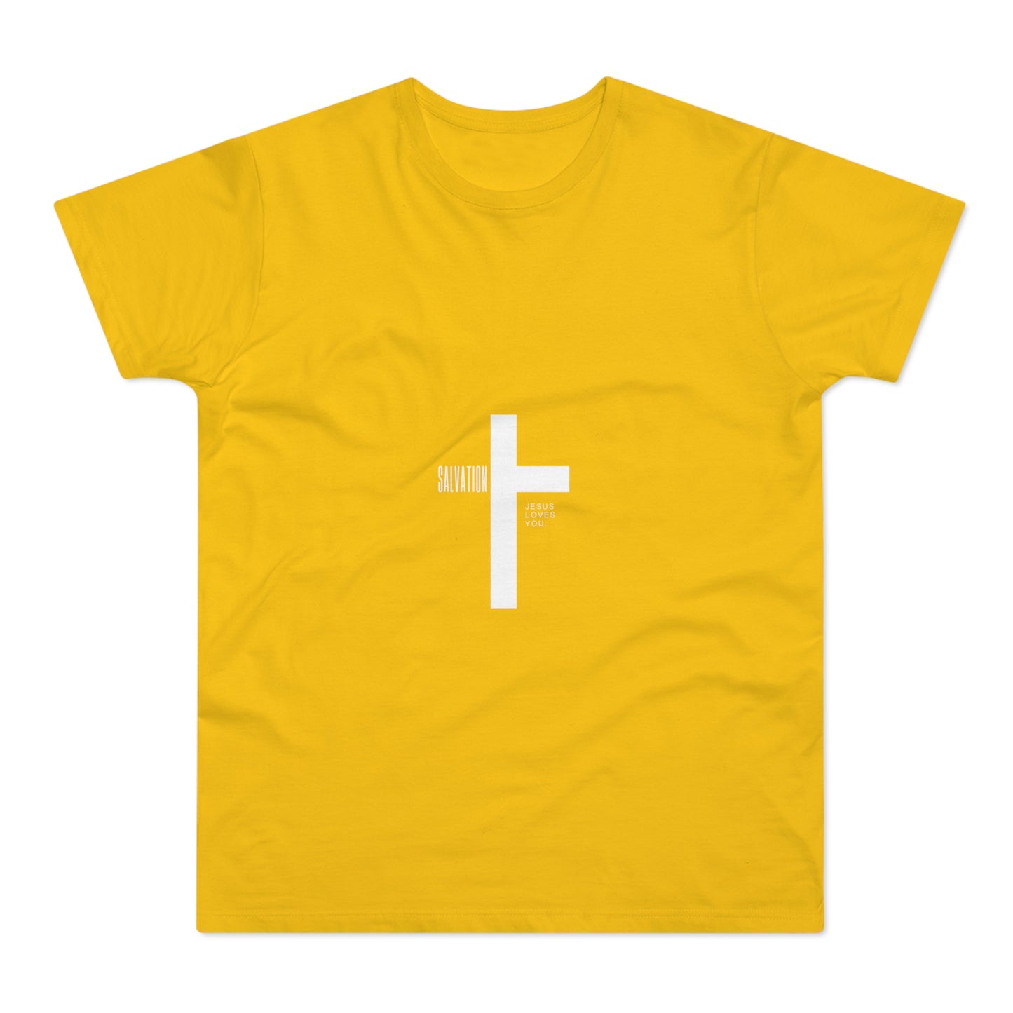 Minimalist Cross Graphic Men's T-Shirt - Faith-Inspired Tee