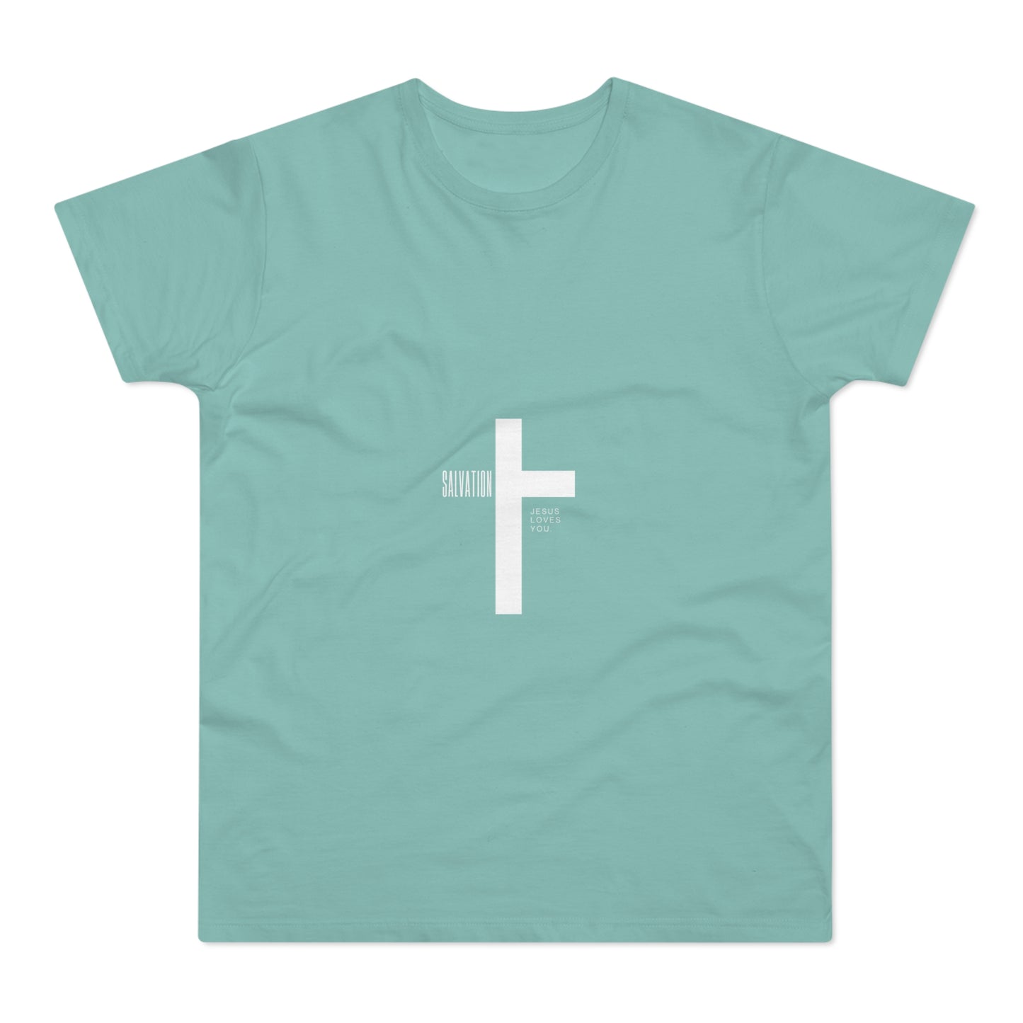 Minimalist Cross Graphic Men's T-Shirt - Faith-Inspired Tee